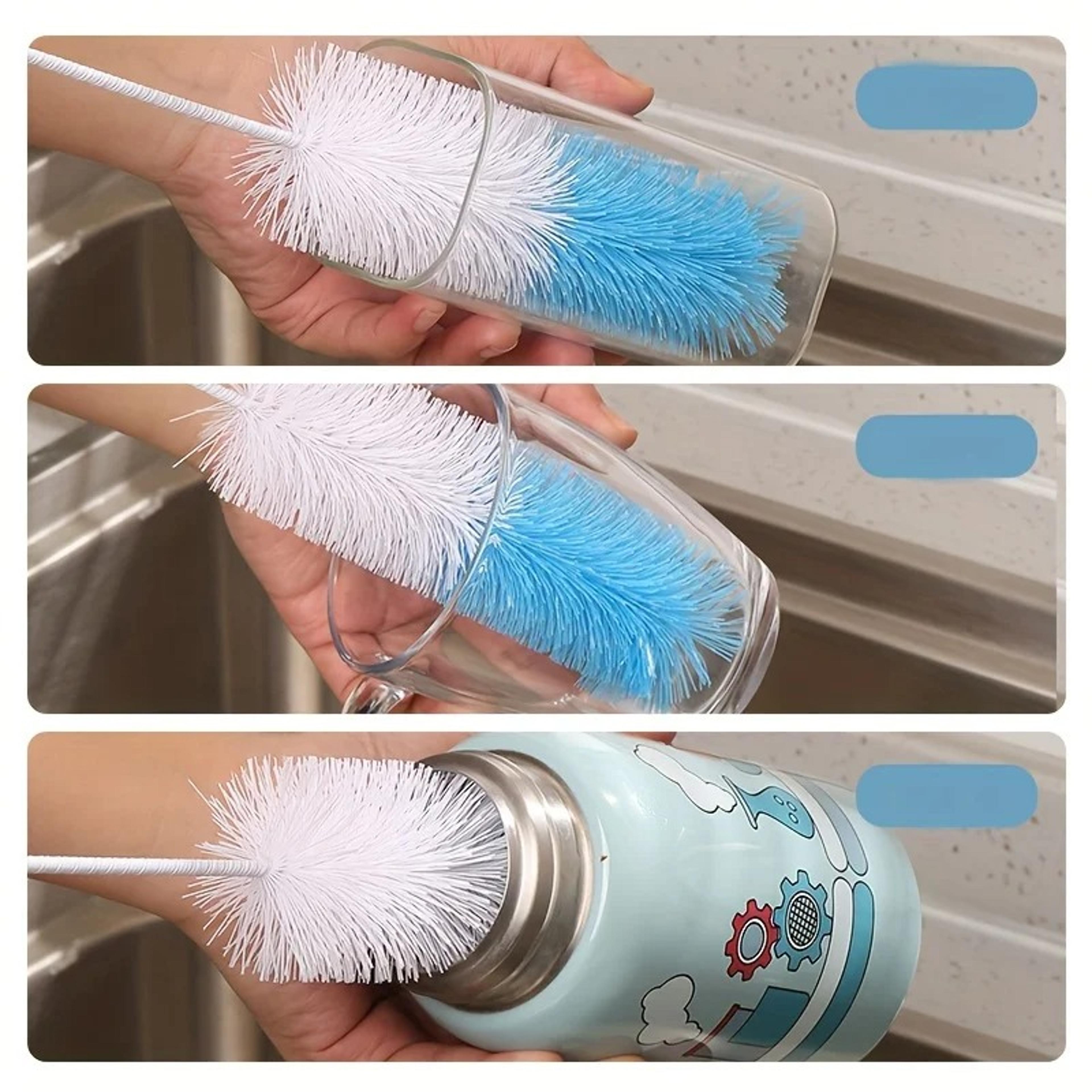 Long Handle Bottle Brush For Glass Bottles  Cups  Deep Cleaning Cup Cleaning Brush 4