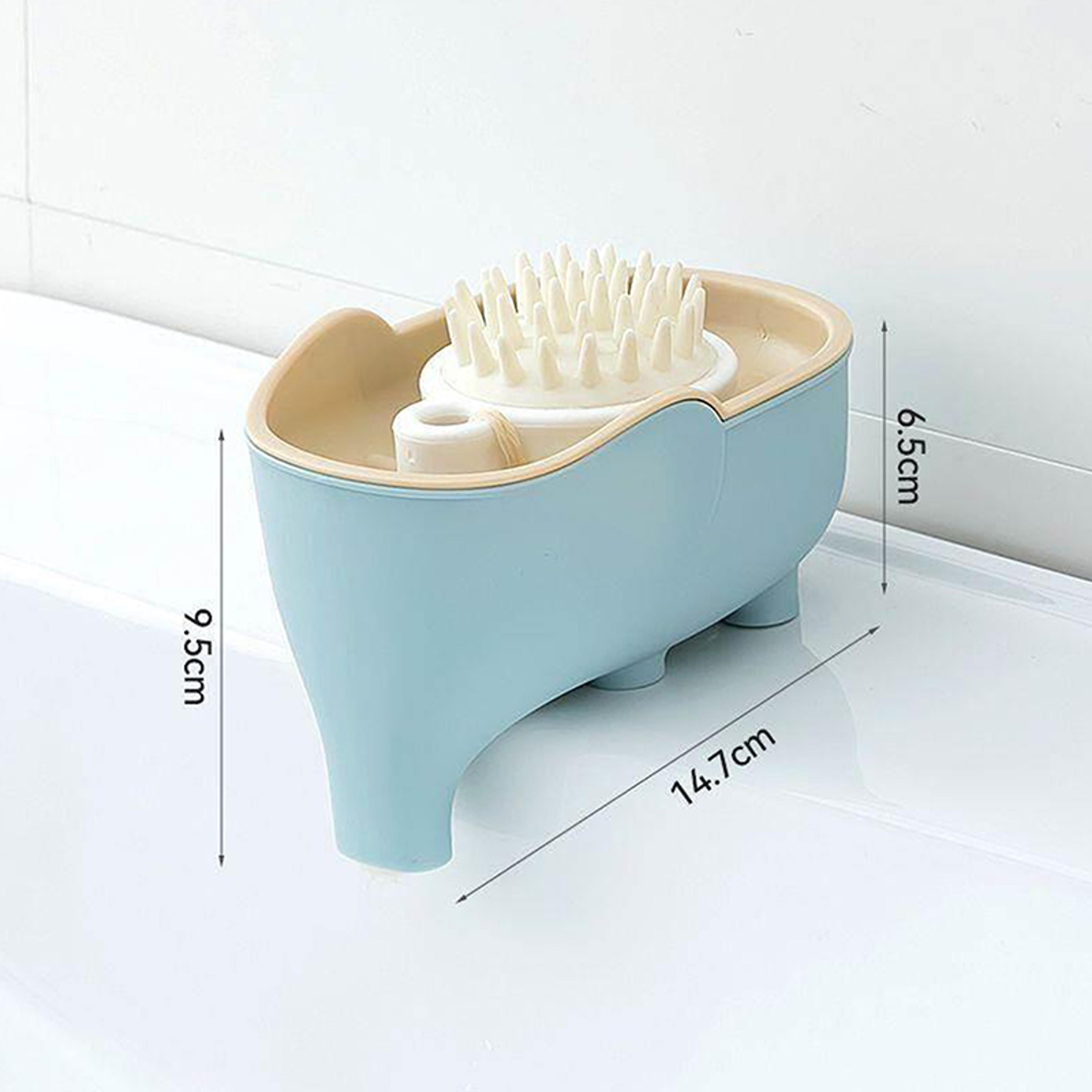 Elephant Self Draining Soap Dish With Waterproof Drain Rack  Cute Bathroom Soap Dish  Soap Saver Tr 8