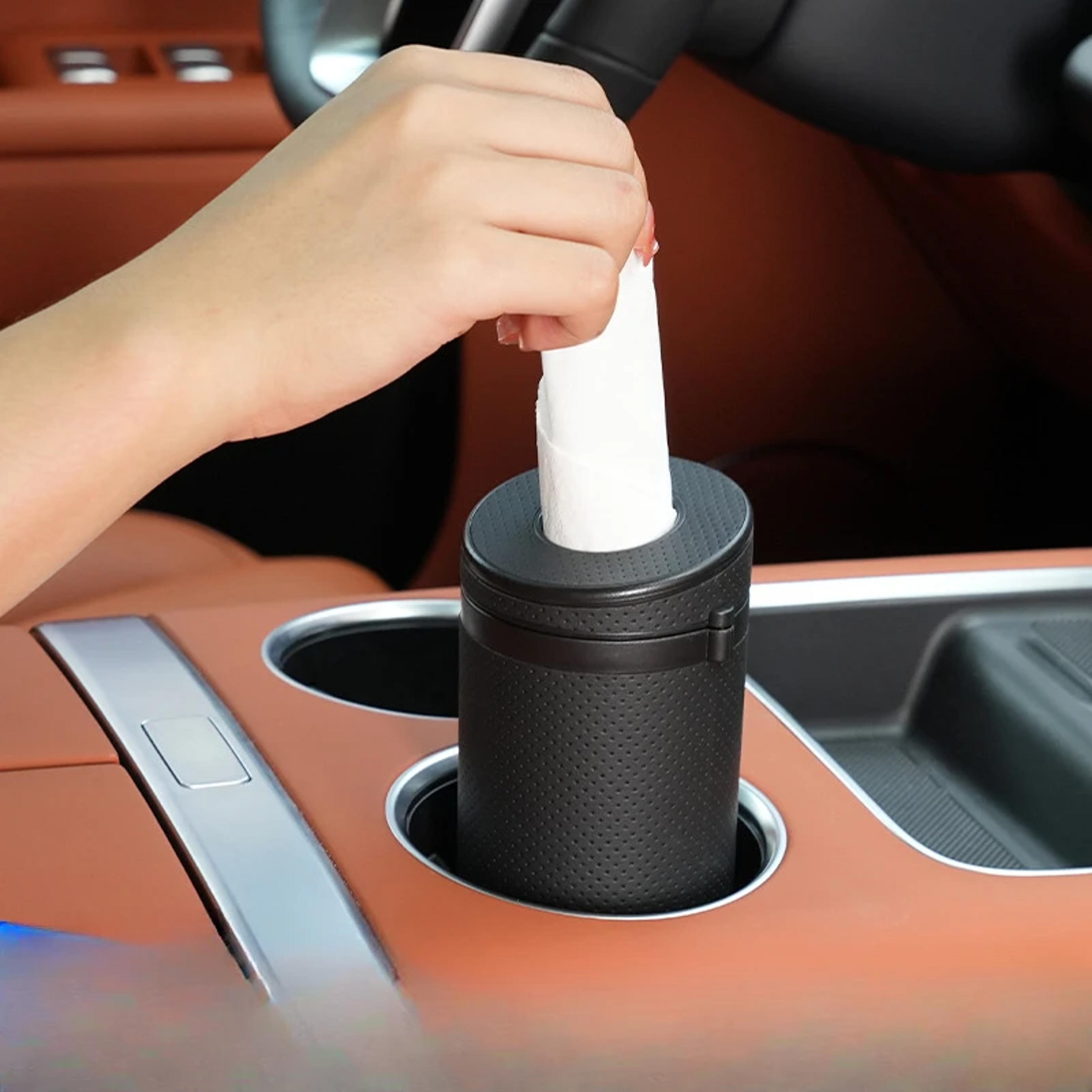 Premium Car Tissue Holder With Hanging Strap  MultiFunctional Car Tissue Box Organizer 4