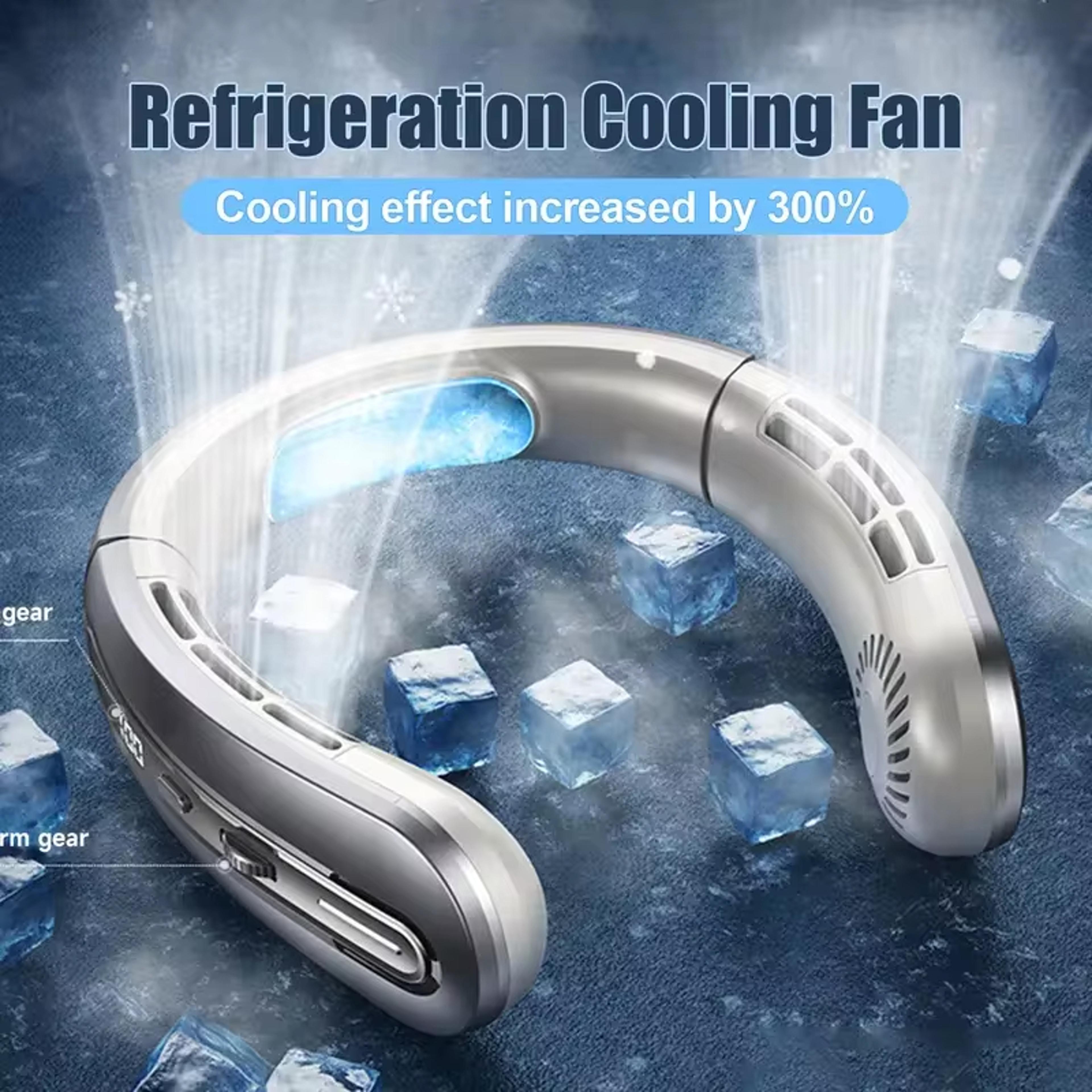 StayCool Bladeless Neck Fan USB Rechargeable Portable Personal Cooling Fan With Digital Display 5