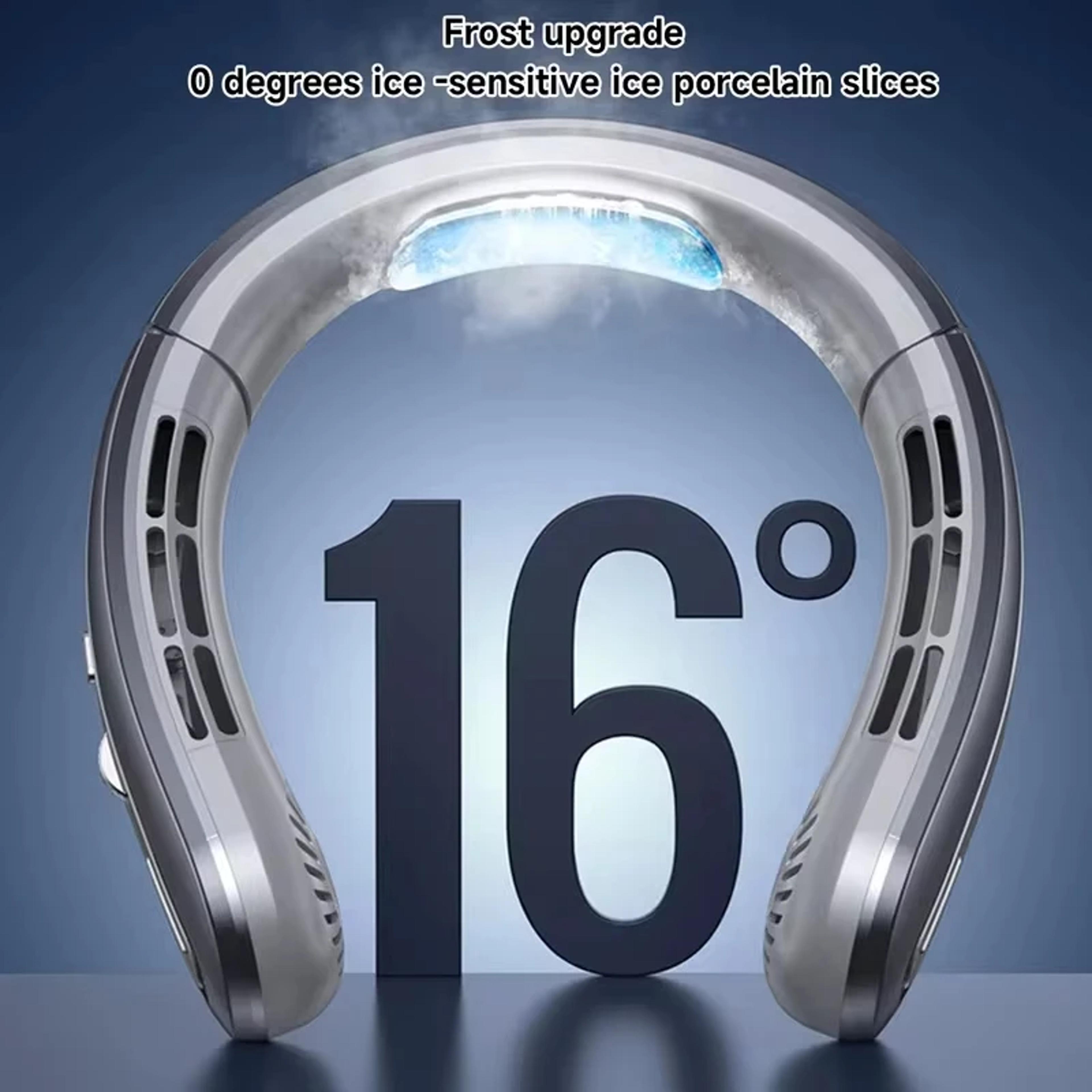 StayCool Bladeless Neck Fan USB Rechargeable Portable Personal Cooling Fan With Digital Display 7