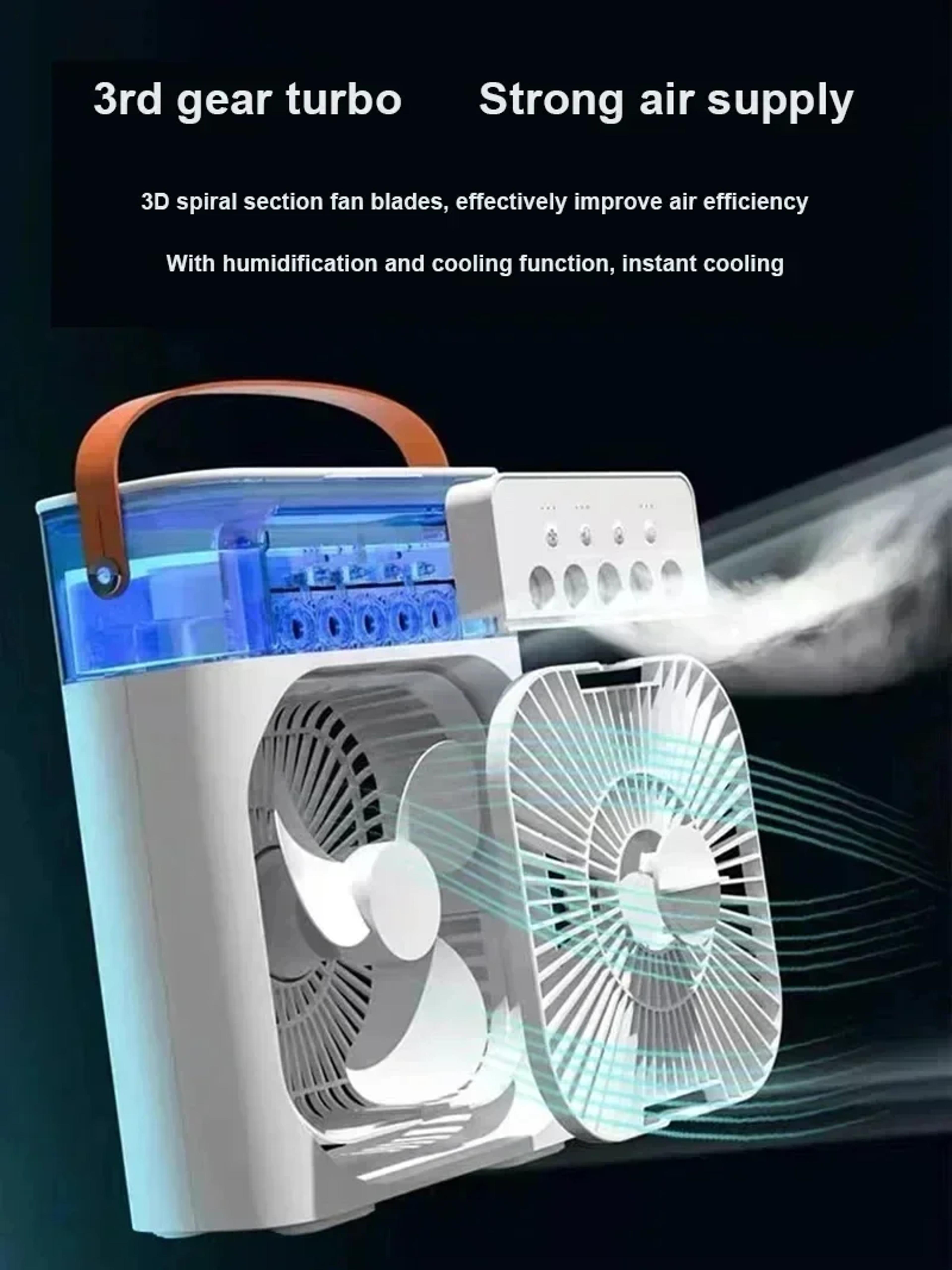 Portable Air Cooler Personal Air Conditioner With Mist Cooling Fan  500mL Water Tank 3