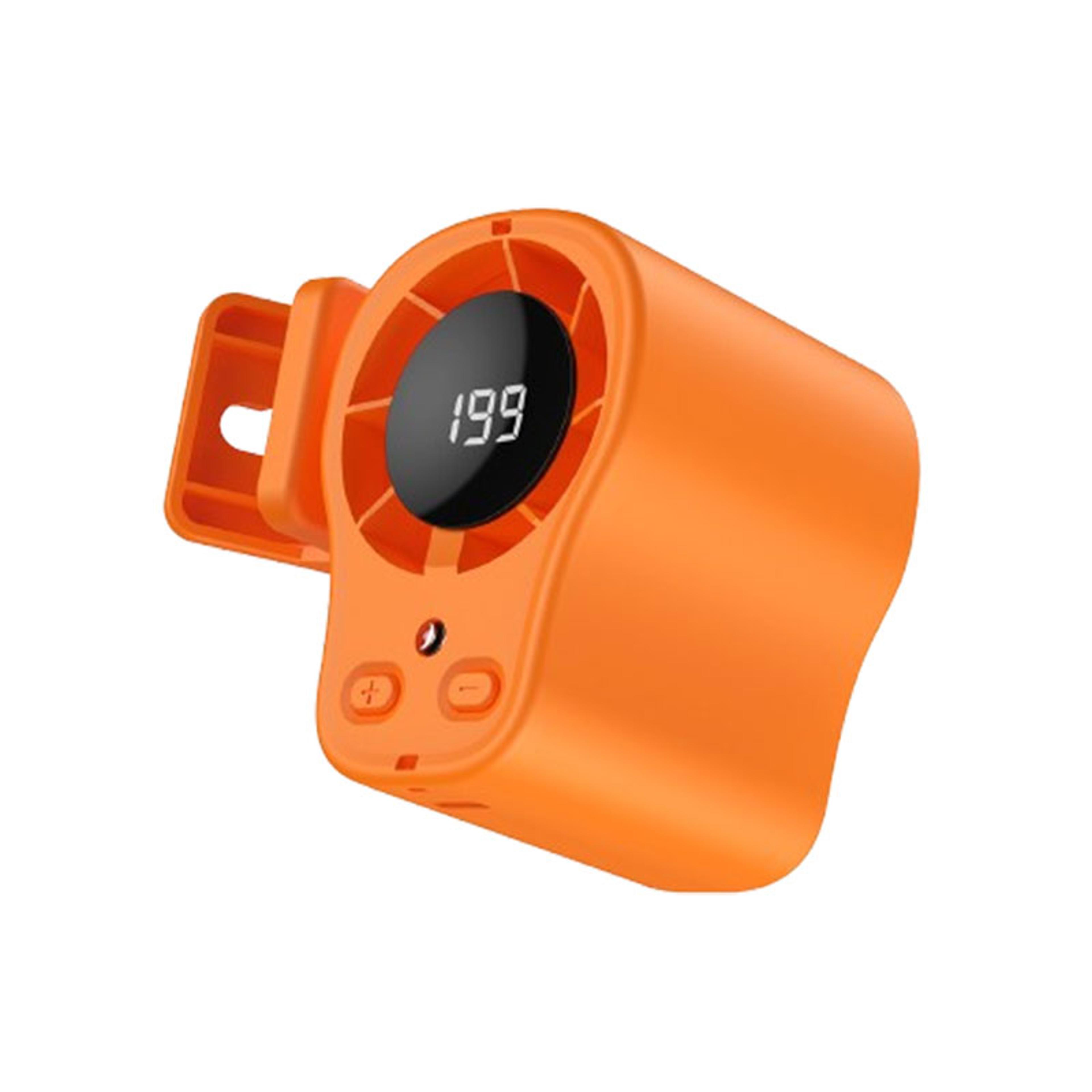 360 Portable Car Fan USB Rechargeable Clip On Fan With LED Display For Car Desk  Camping 7