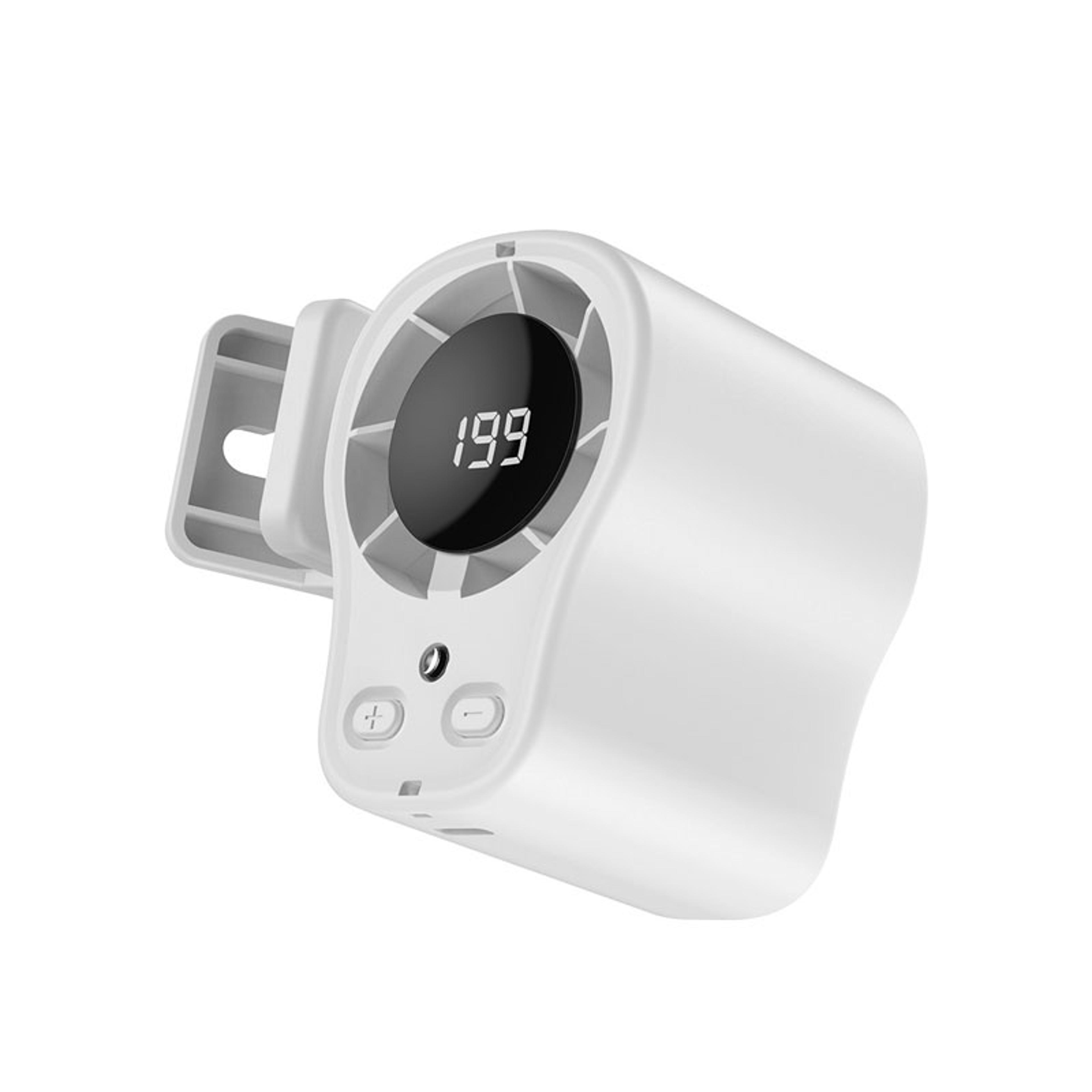 360 Portable Car Fan USB Rechargeable Clip On Fan With LED Display For Car Desk  Camping 6