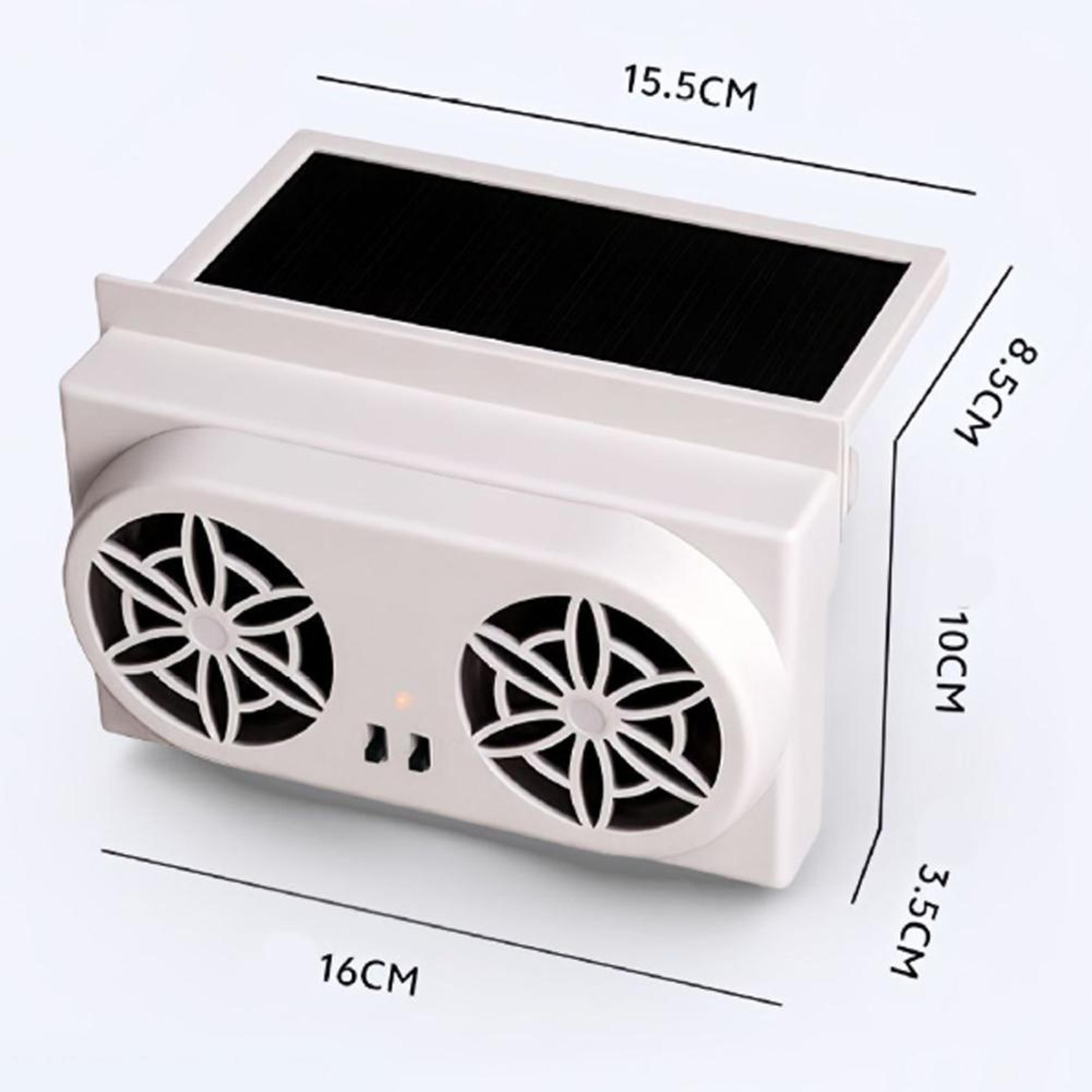 Solar Car Exhaust Fan USB Car Ventilation Fan For Cooler Air Circulation 7