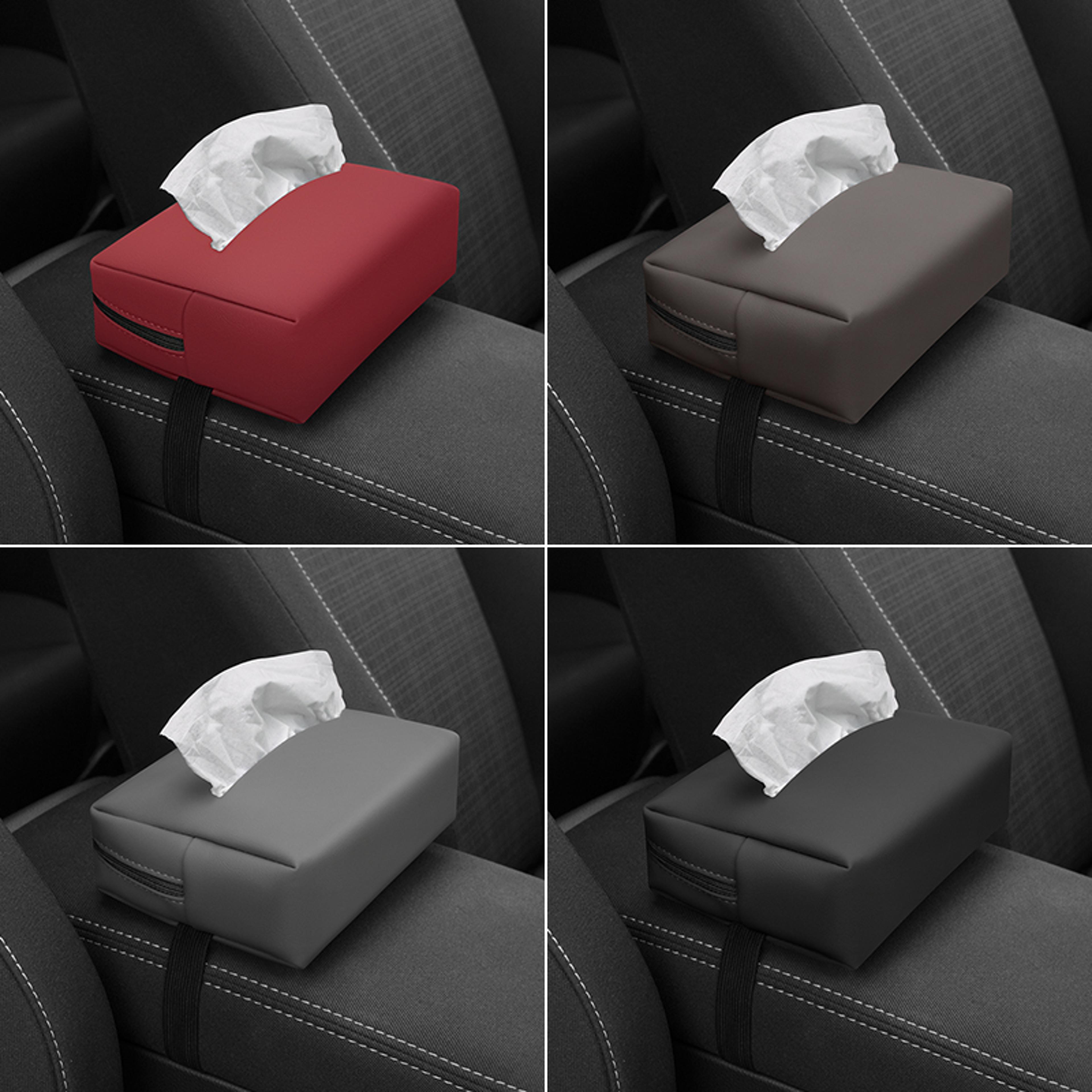 Premium Car Tissue Holder Hanging Organizer For Seat Sun Visor  Armrest Storage 1