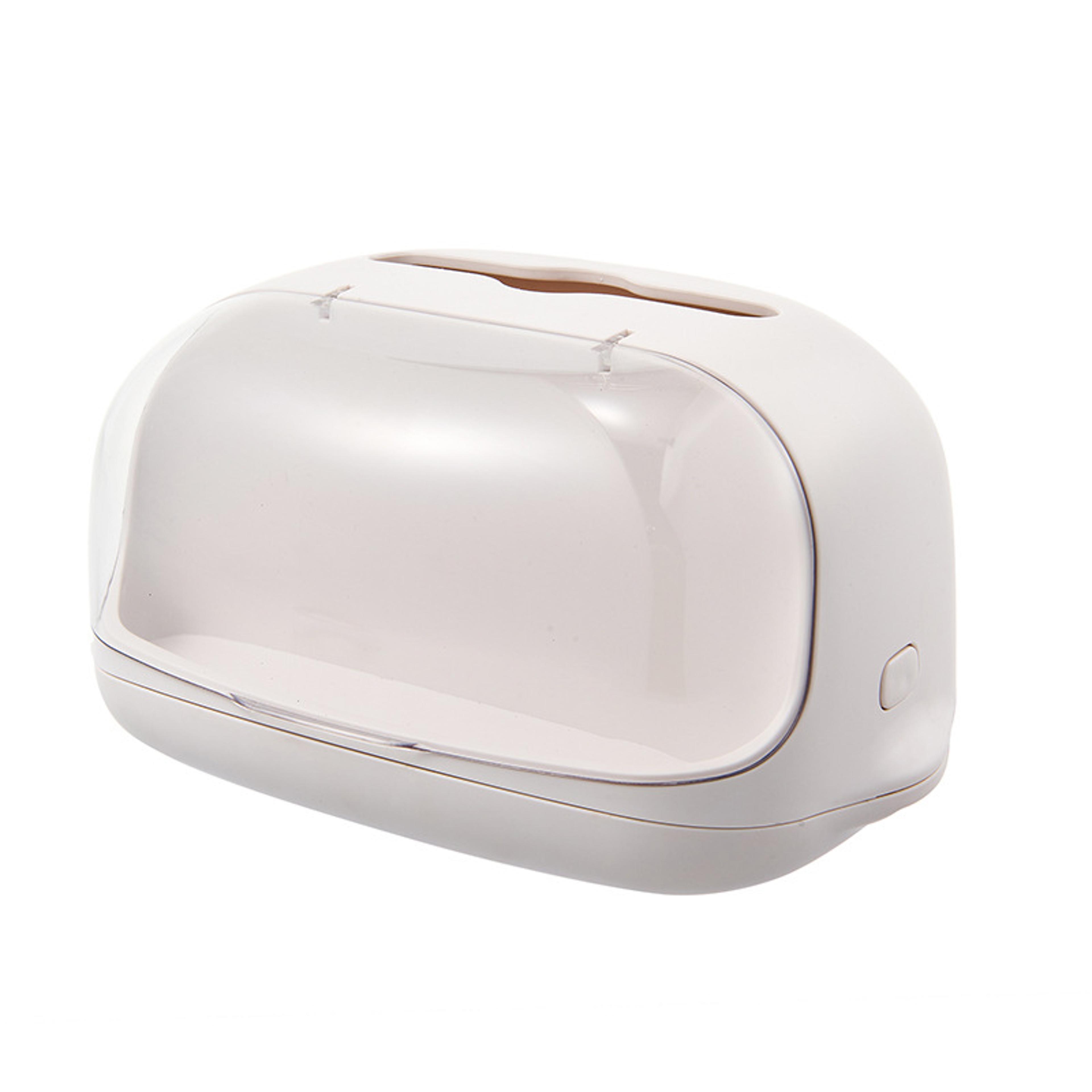 Kawaii Tissue Box Holder With Dustproof Display Case For Blind Box Figures  Desktop Organizer 4
