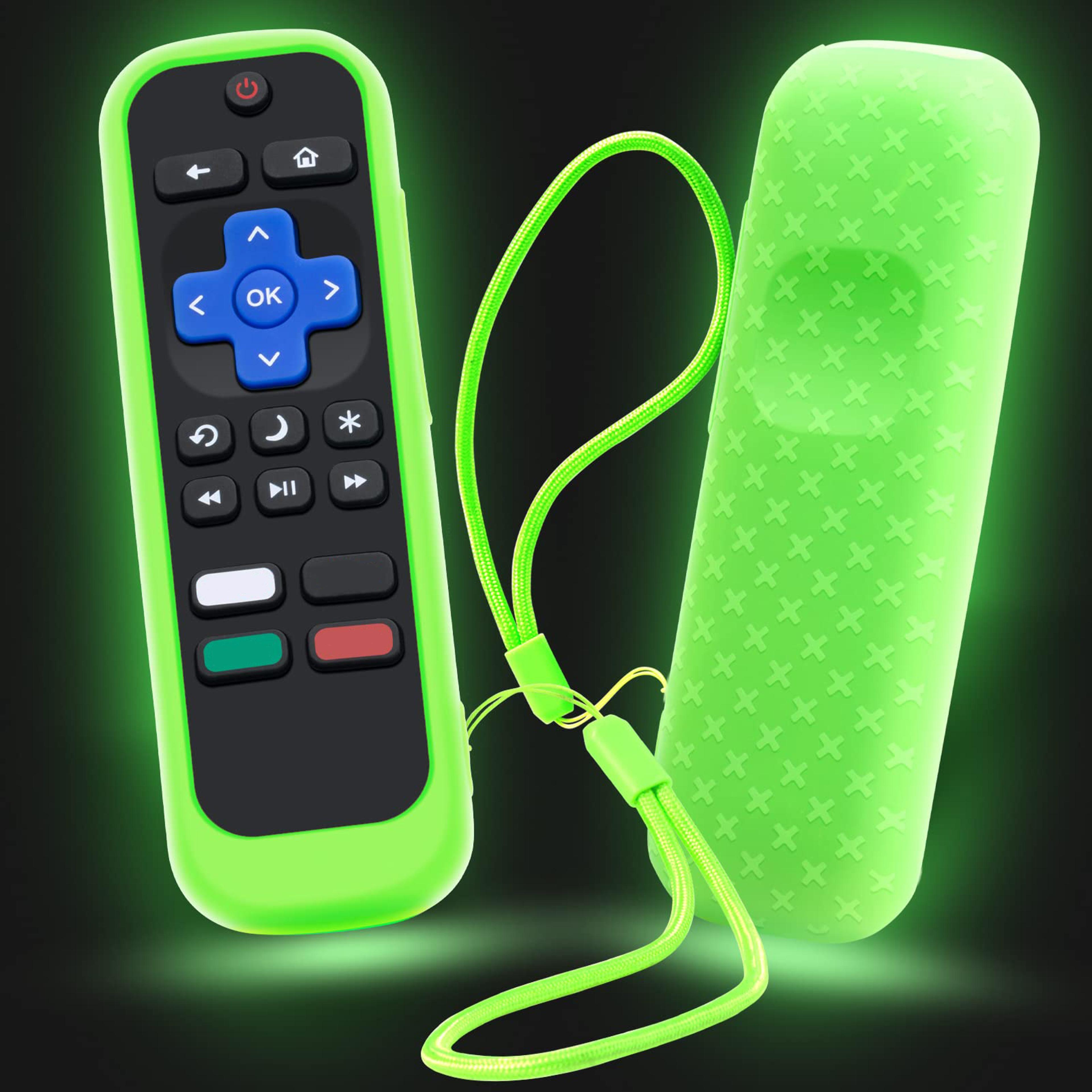 Roku Remote Cover Silicone Case Glow In The Dark Protective Sleeve For Universal Roku Remote 6