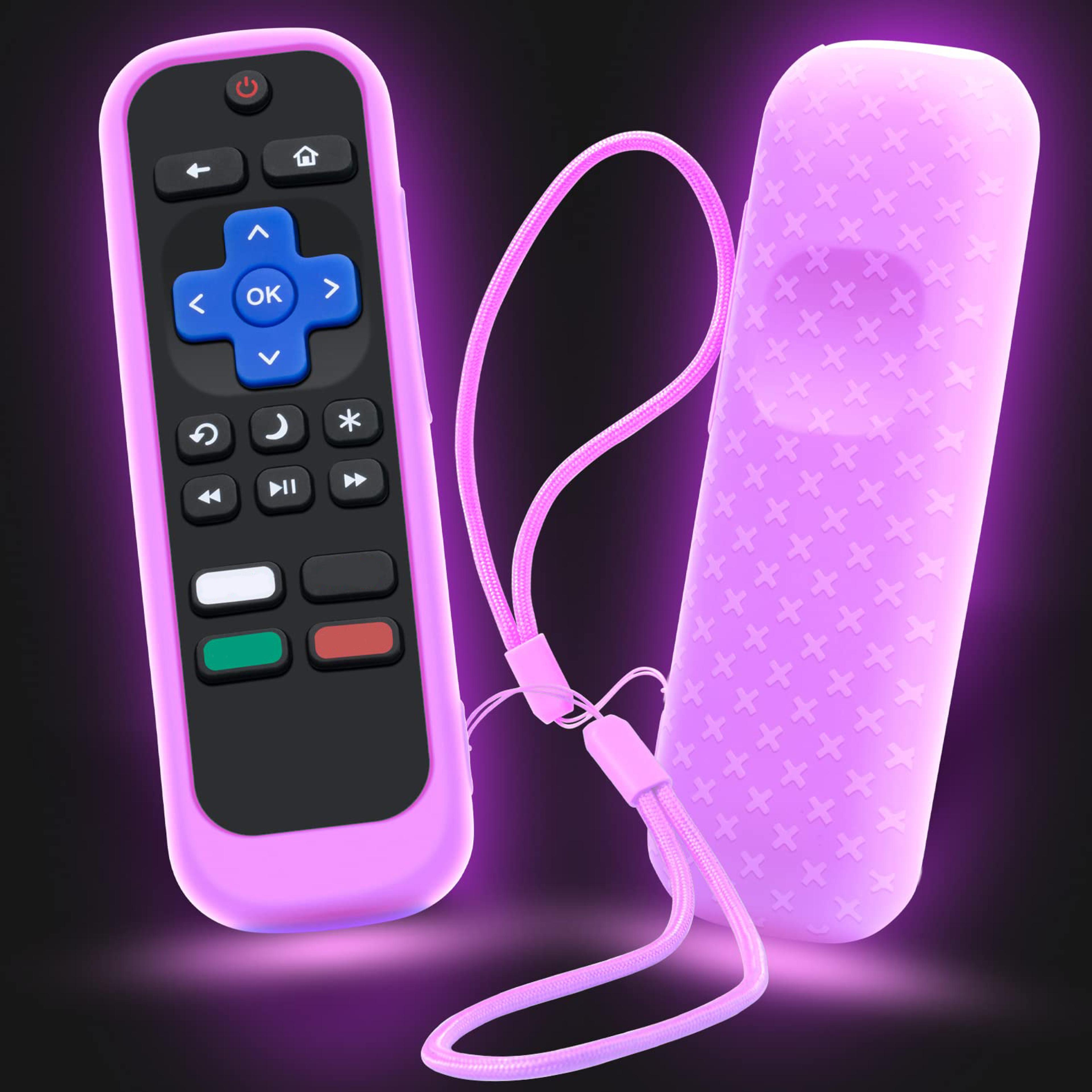 Roku Remote Cover Silicone Case Glow In The Dark Protective Sleeve For Universal Roku Remote 10