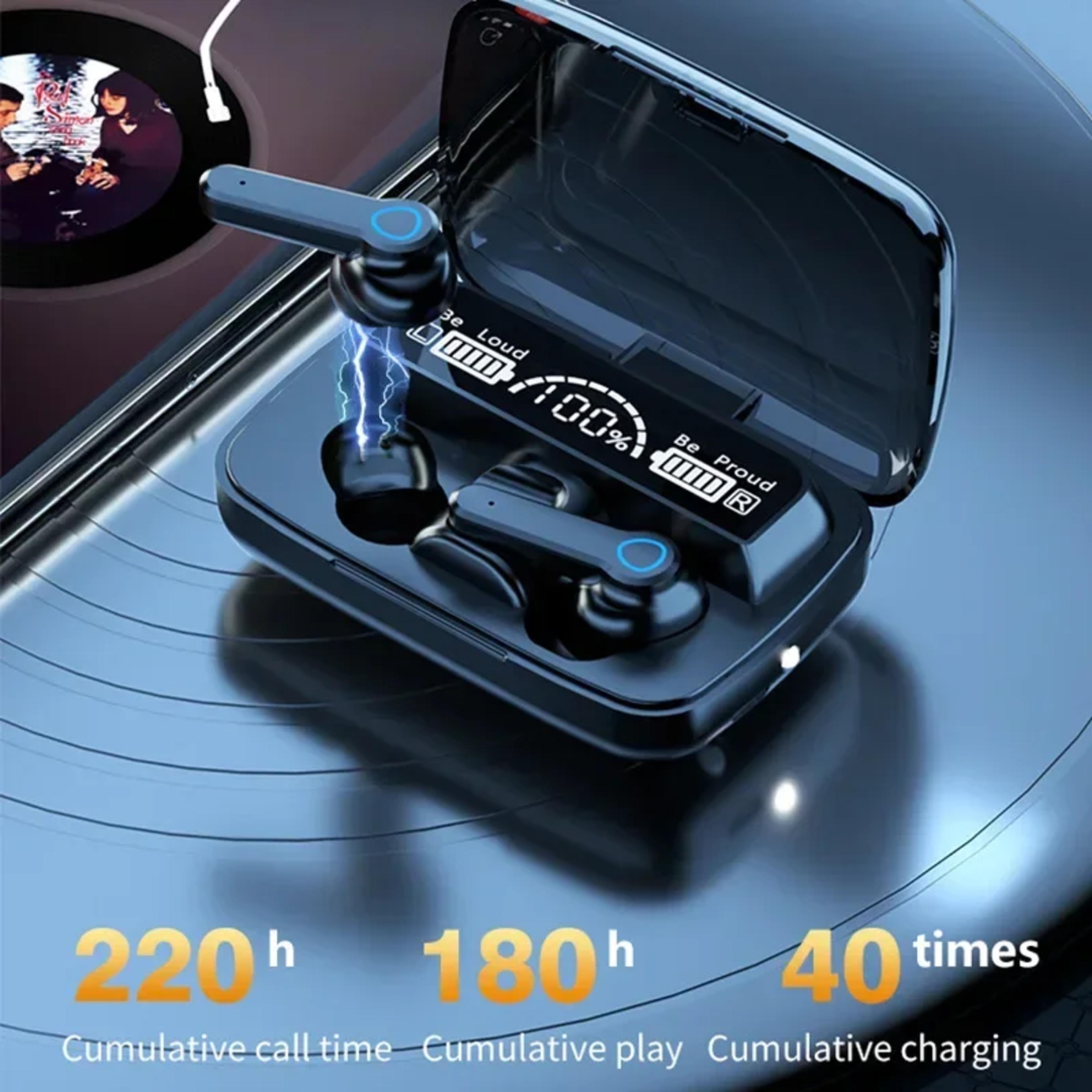 M19 Wireless Earbuds With LED Display Bluetooth 53 Touch Control  Waterproof Charging Case 5
