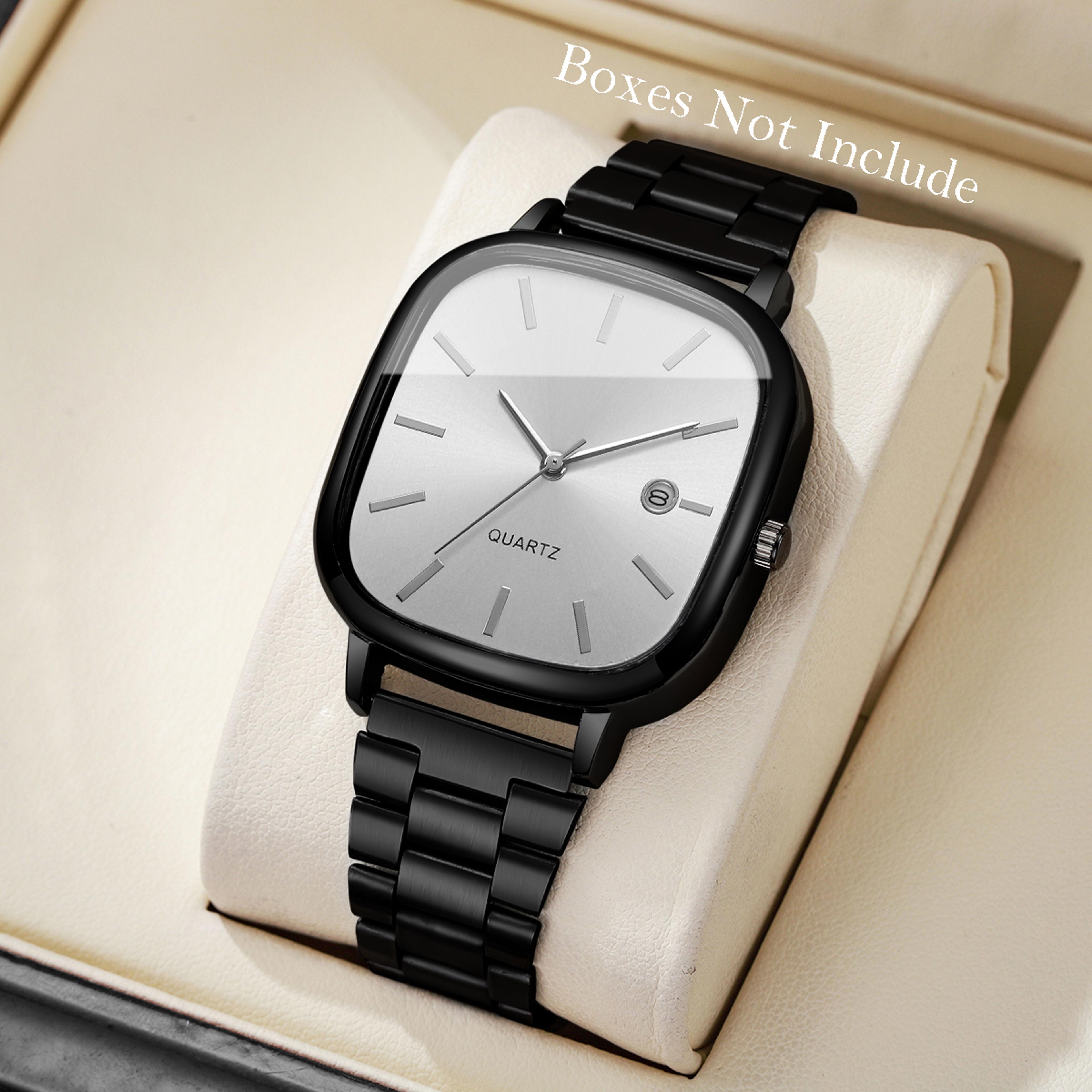 Executive Mens Business Watch With Calendar Quartz Movement  Classic Analog Design 9