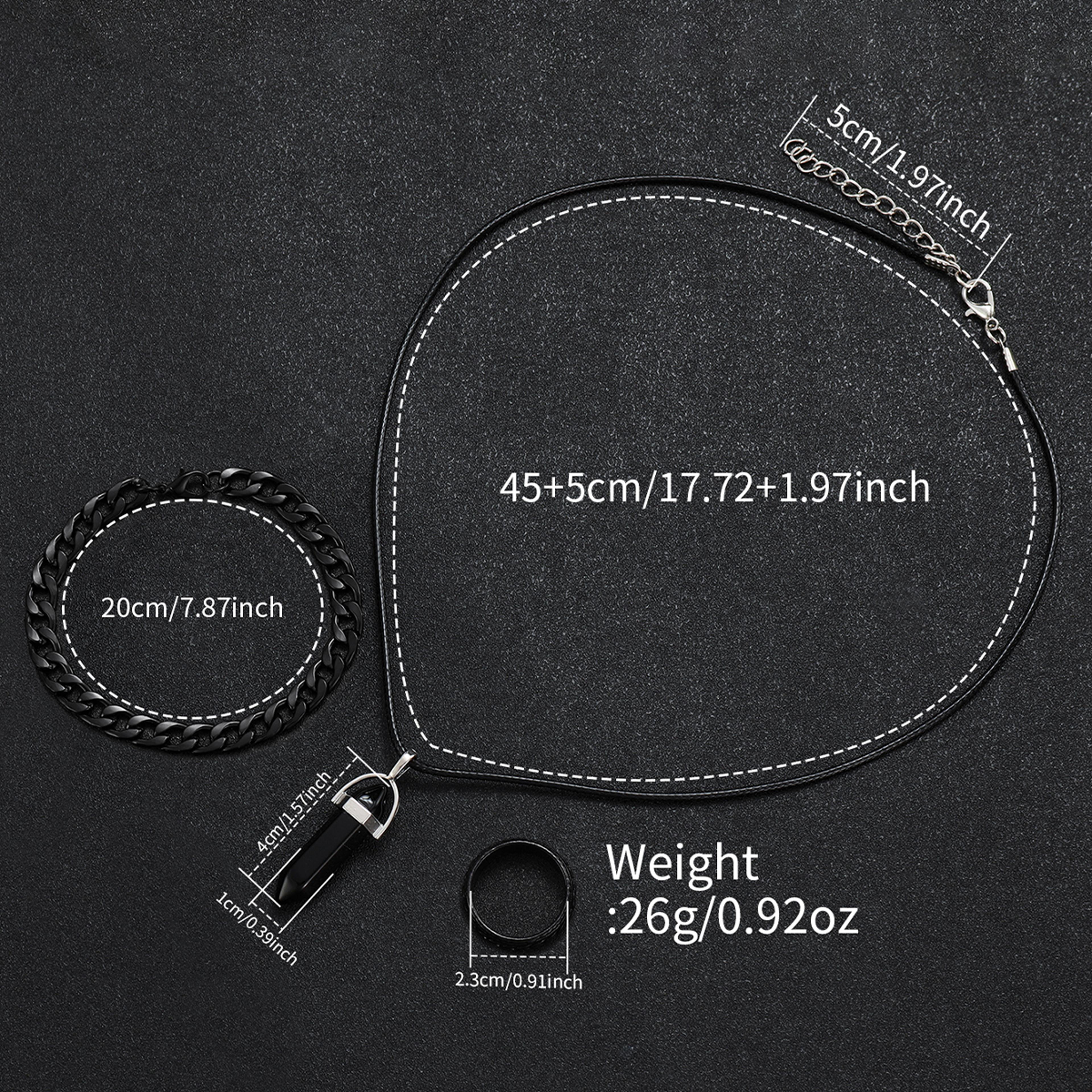 Prestige Mens Watch Set With Arabic Dial Watch Leather Strap  Matching Accessories 5