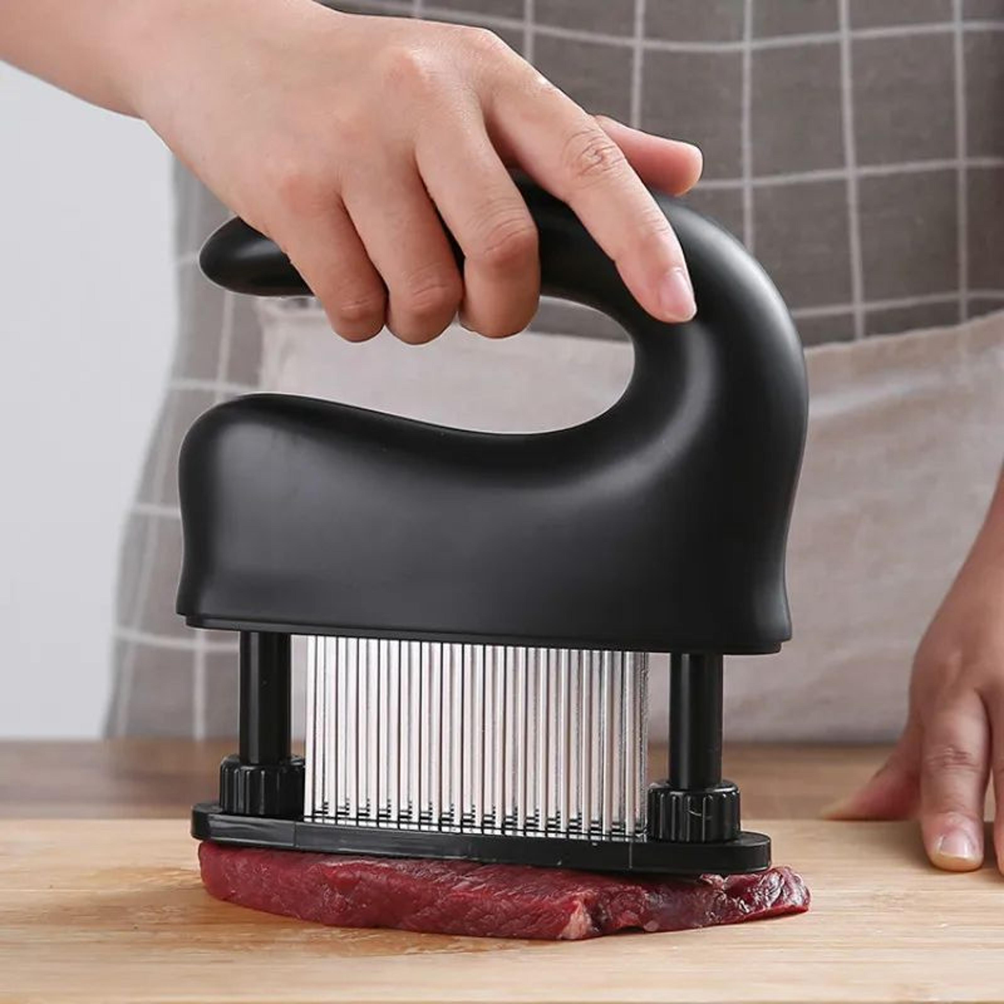 48-pin stainless steel meat tenderizer, professional blade meat tenderizer for steak, tenderloin & more