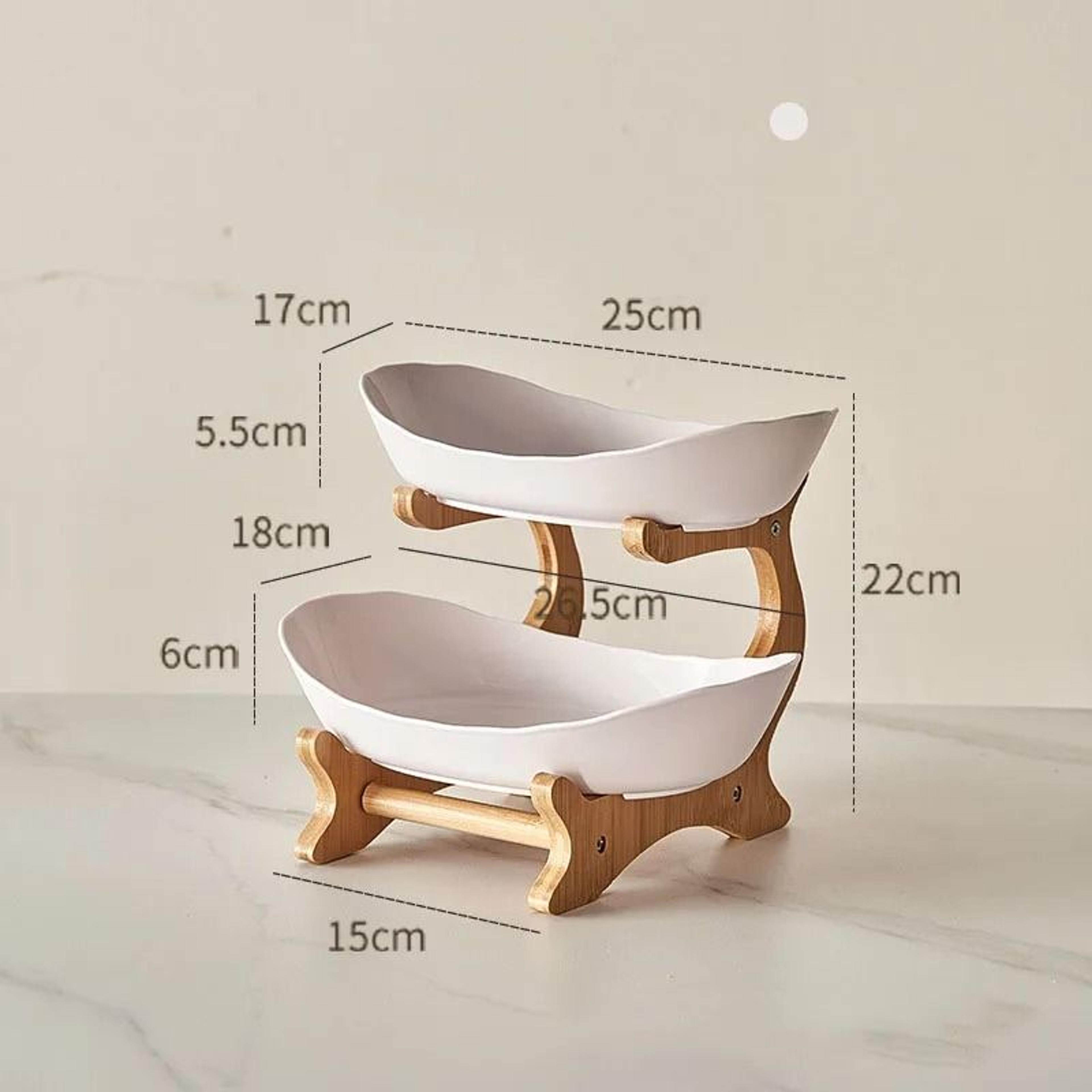 Modern 3Layer Plastic Fruit Plate  Stylish Snack Dish Candy Basket Salad Bowl  Cake Stand For Livin 5