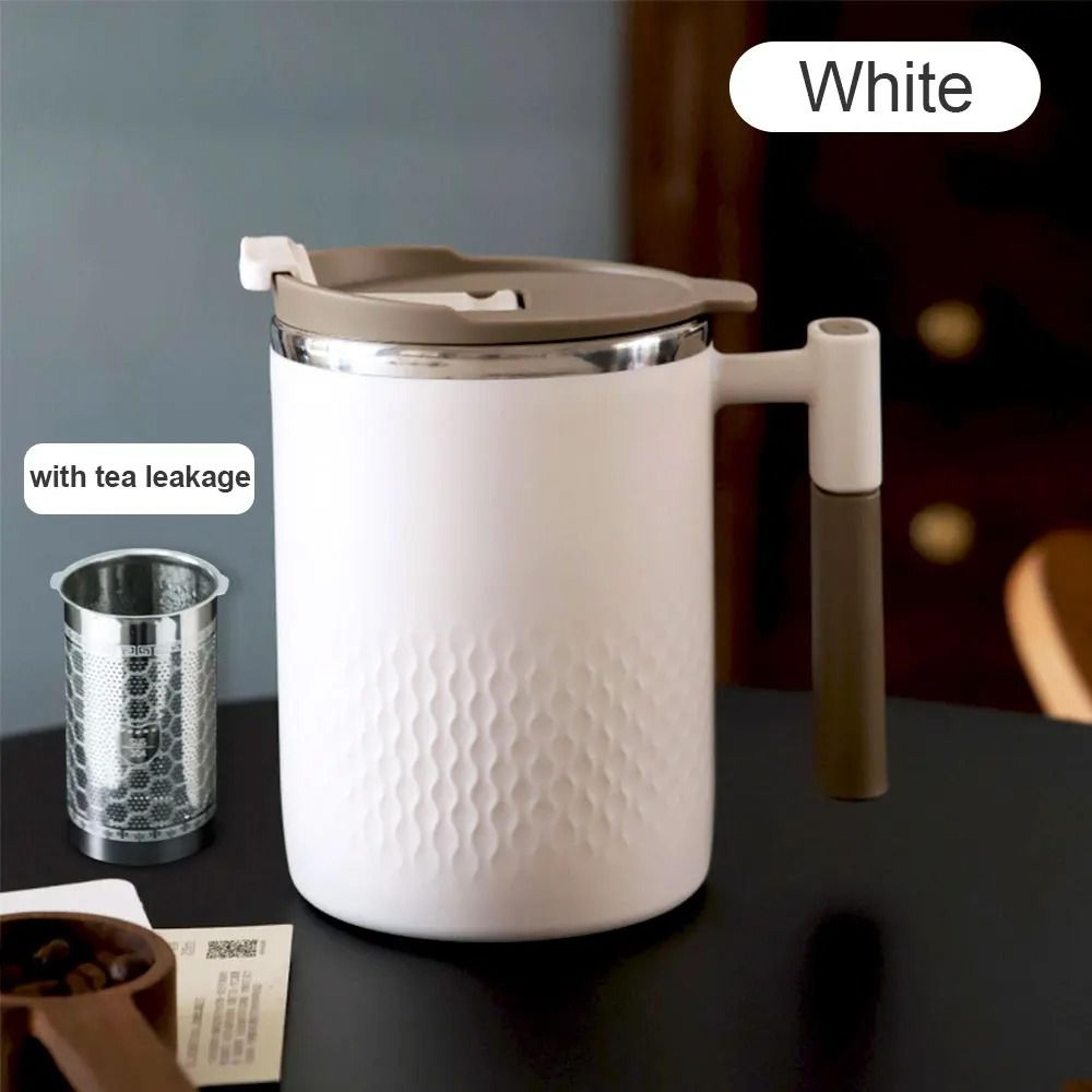 450ml stainless steel tea infuser mug – portable thermo cup for office and travel