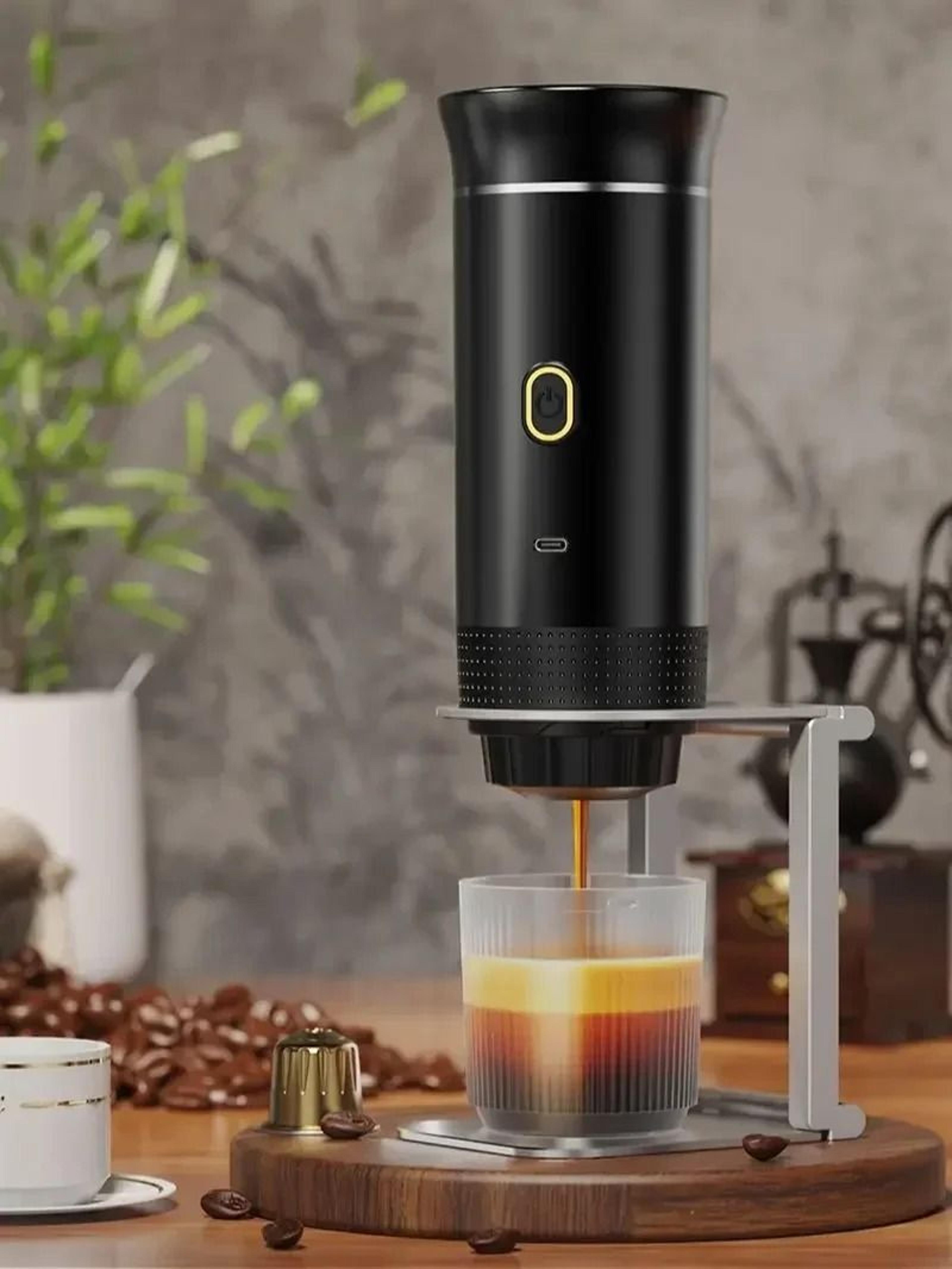 wireless electric portable espresso coffee machine – 3-in-1 capsule powder travel coffee maker for car, home, and more