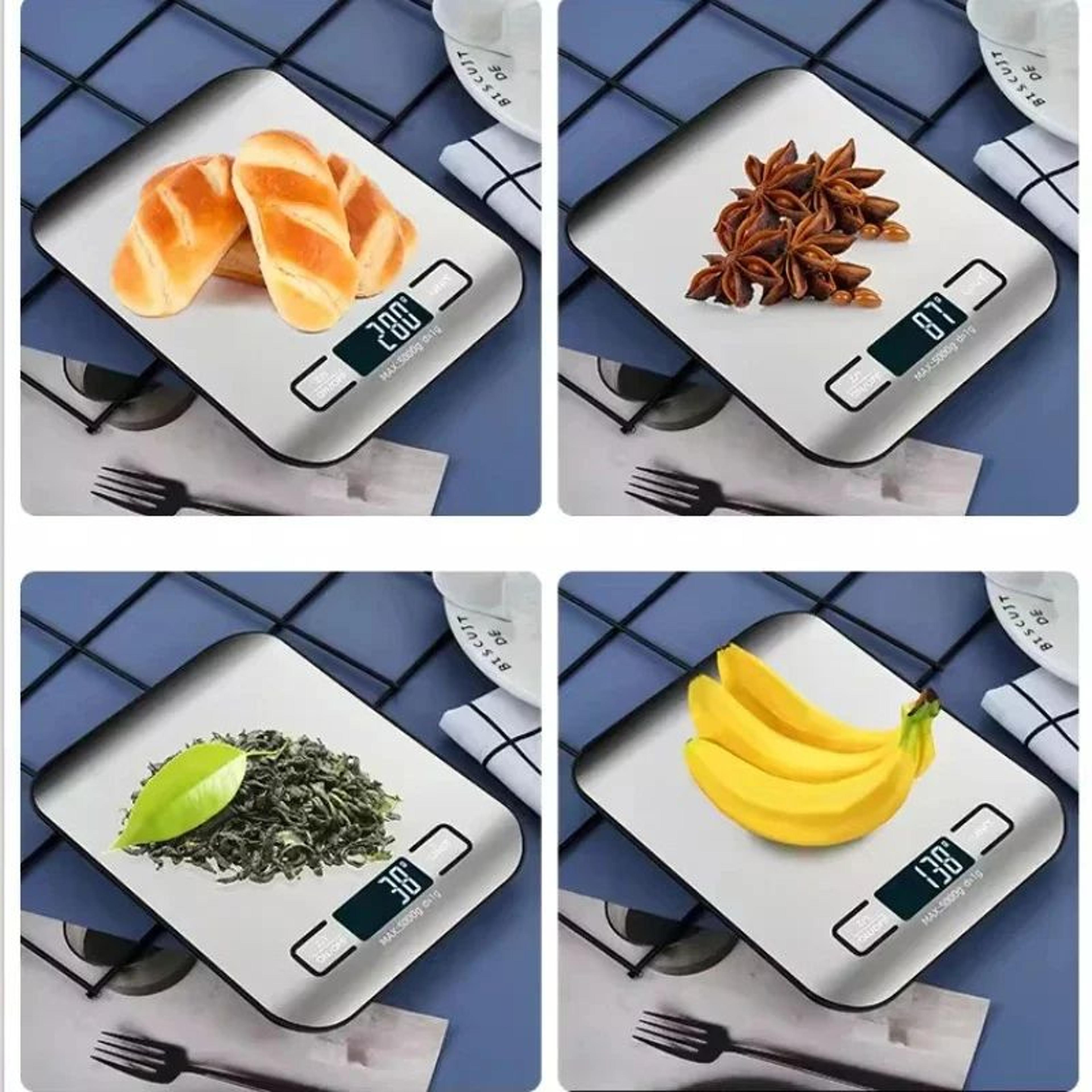 Stainless Steel Digital Kitchen Scale With LED Display Electronic Weighing Scale For Food Jewelry B 3