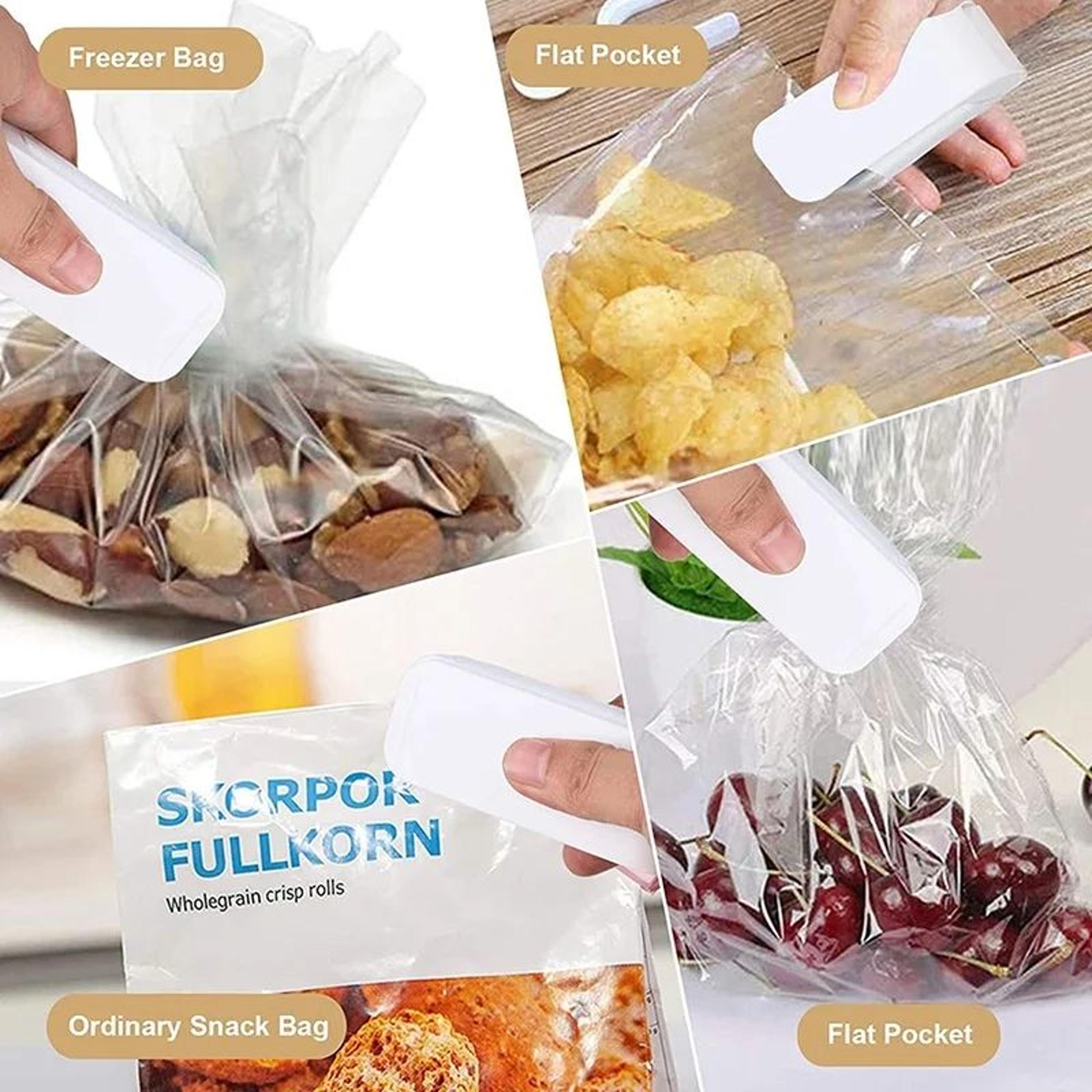 Bag Sealer With Fridge Magnet  Portable Packet  Package Sealer Perfect Gift For Kitchen Freshness 2