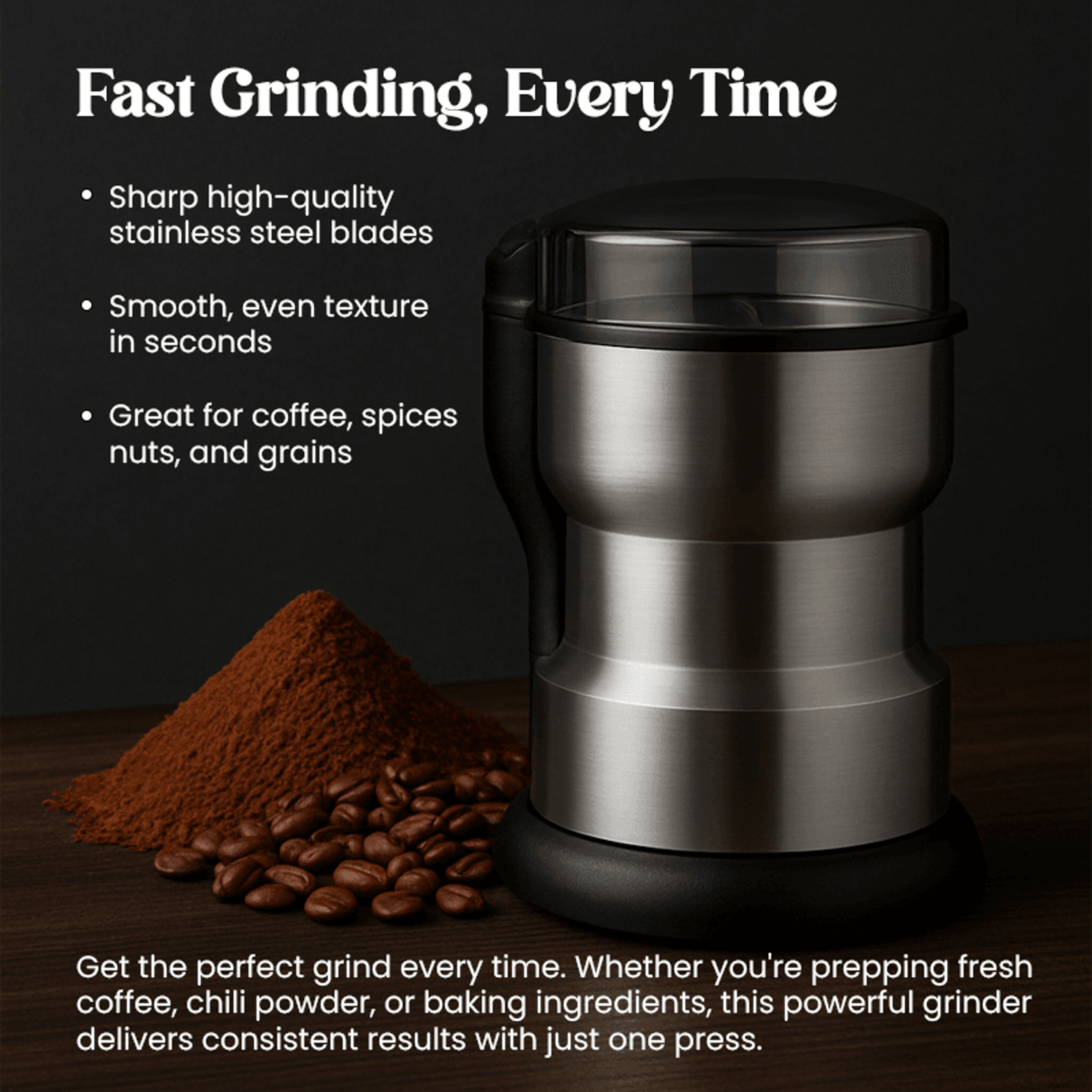 Electric Multifunctional Grinder For Coffee Spices Nuts And Grains Home Kitchen Machine For Beans A 3