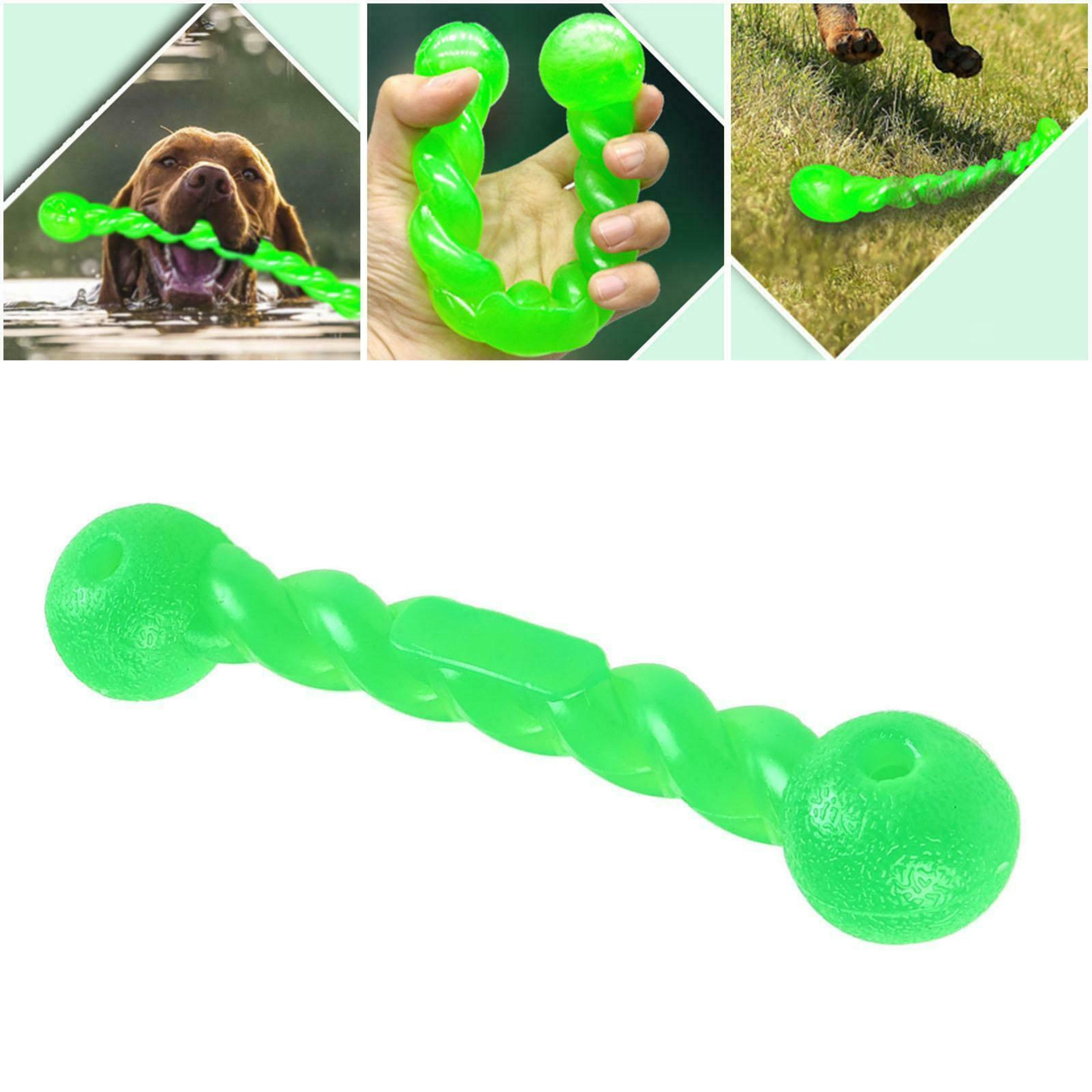 long size chew toy for medium to large dogs: interactive pet training & teeth cleaning rubber molar stick