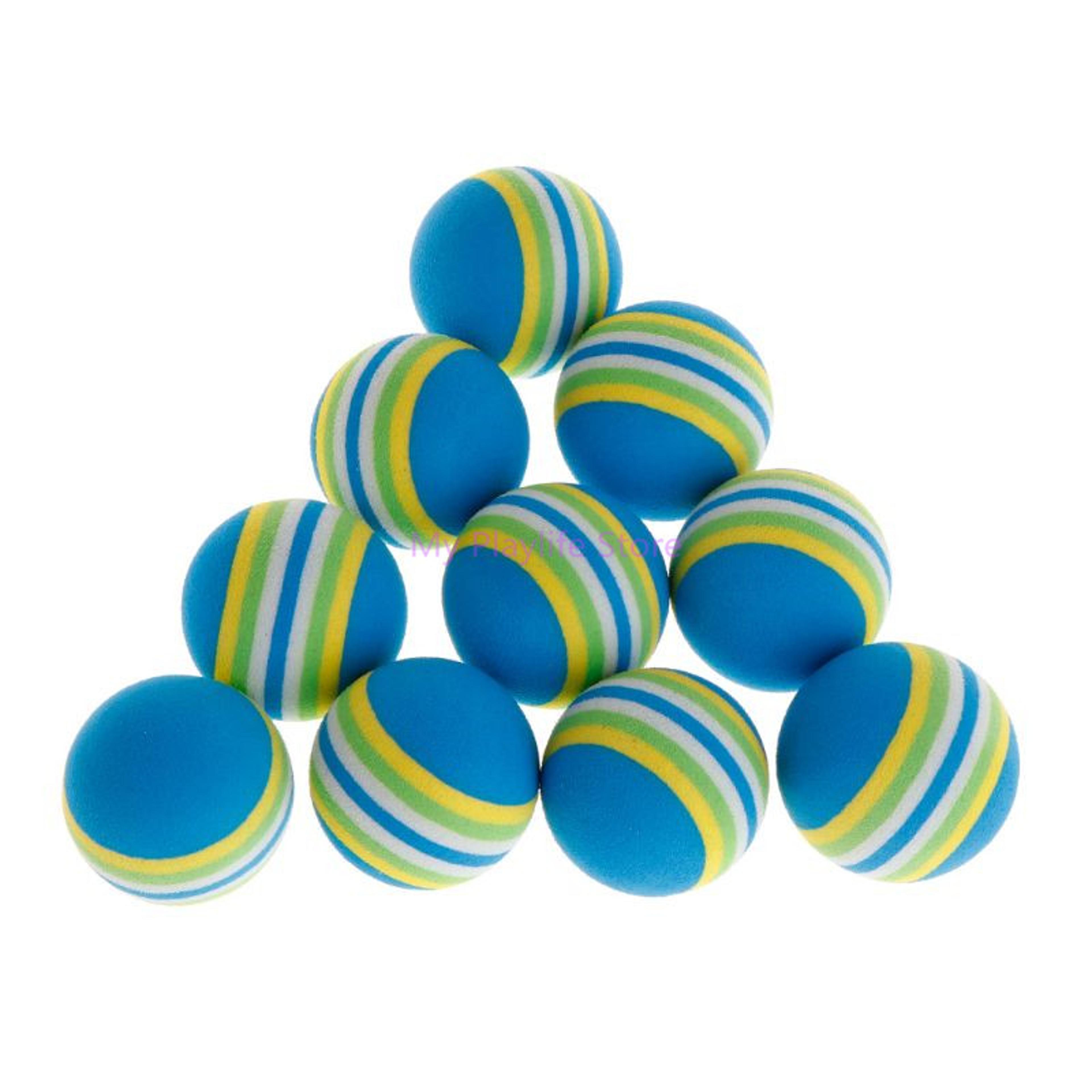 10 rainbow ball cat toys: soft eva balls for interactive play and training