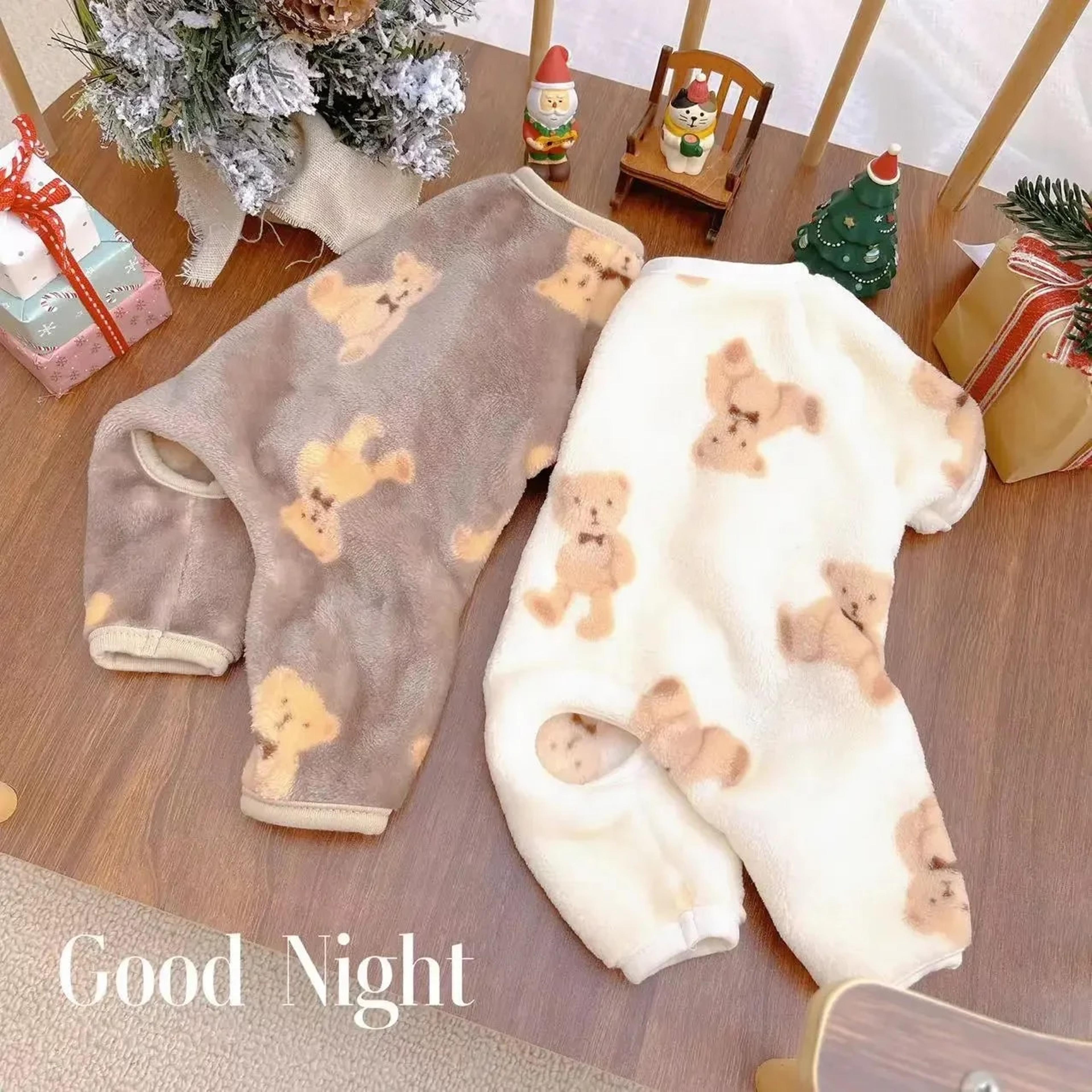 warm velvet pet plush jumpsuit | autumn/winter dog clothes