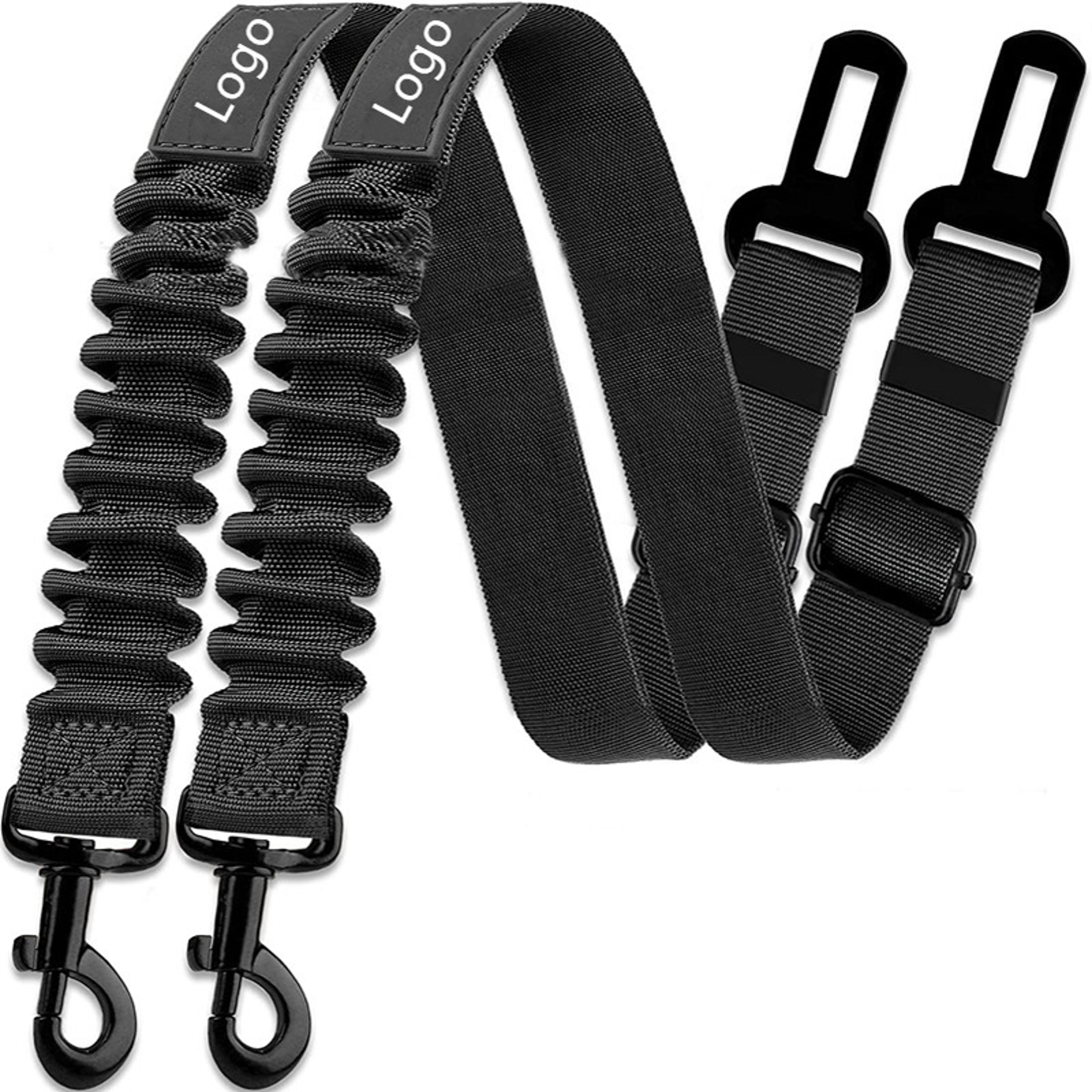 Retractable Pet Car Seat Belt Heavy Duty Safety Buckle For Dogs With Elastic Nylon Traction 16