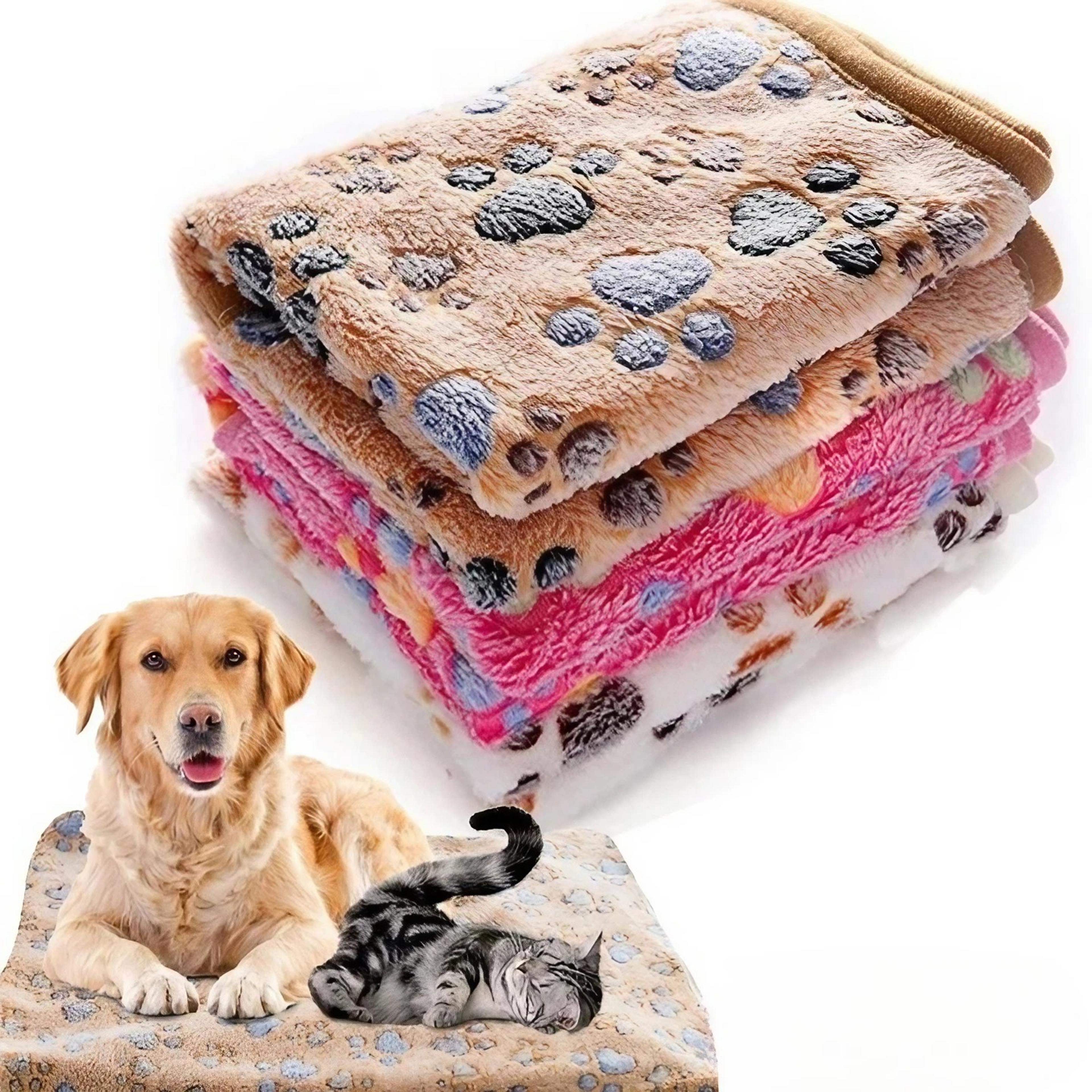 Soft Fluffy HighQuality Pet Blanket Cute Cartoon Pattern Warm  Comfortable Mat For Cats  Dogs 0