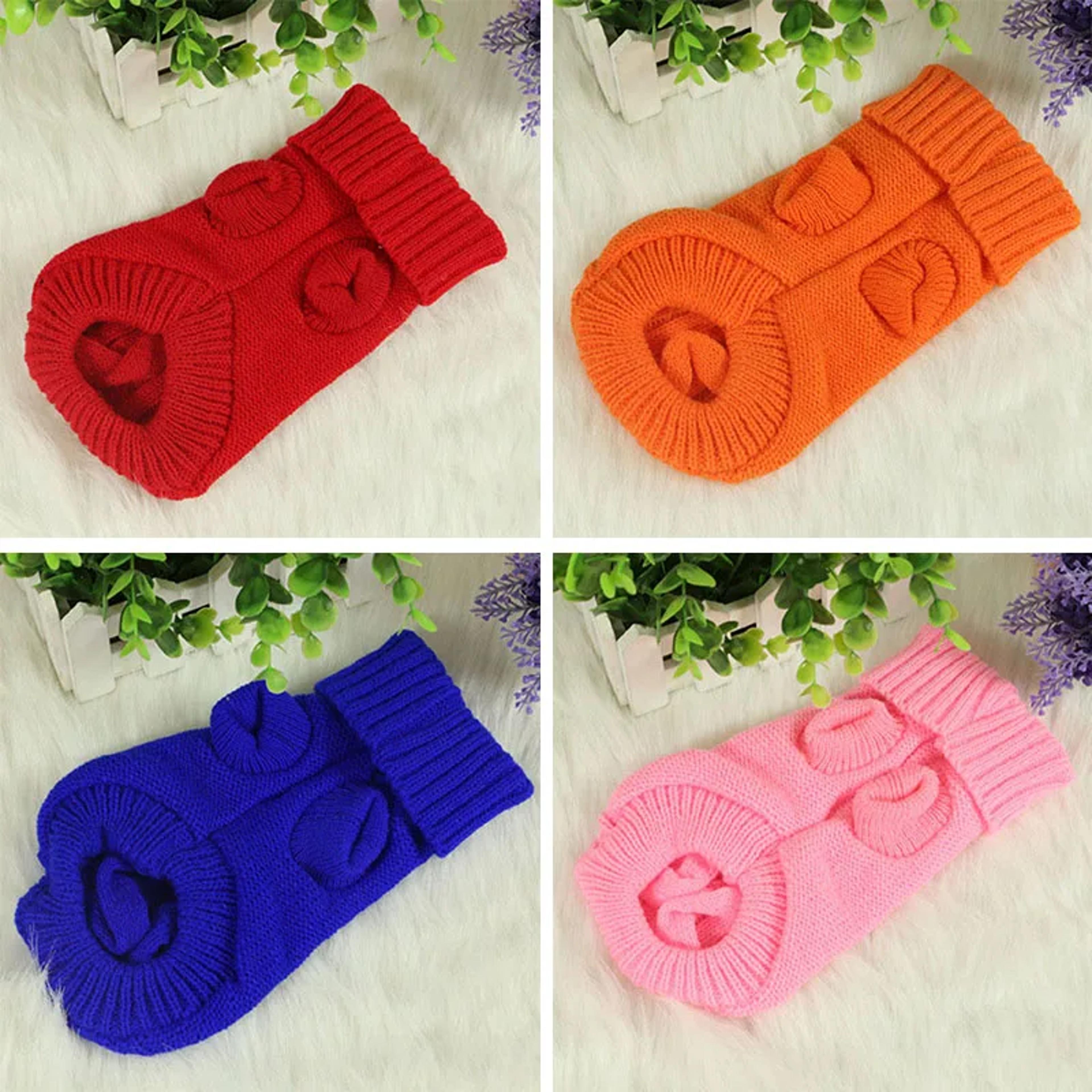 Dog Winter Clothes Knitted Pet Sweater For Small  Medium Dogs Chihuahua  Yorkshire Puppy 3