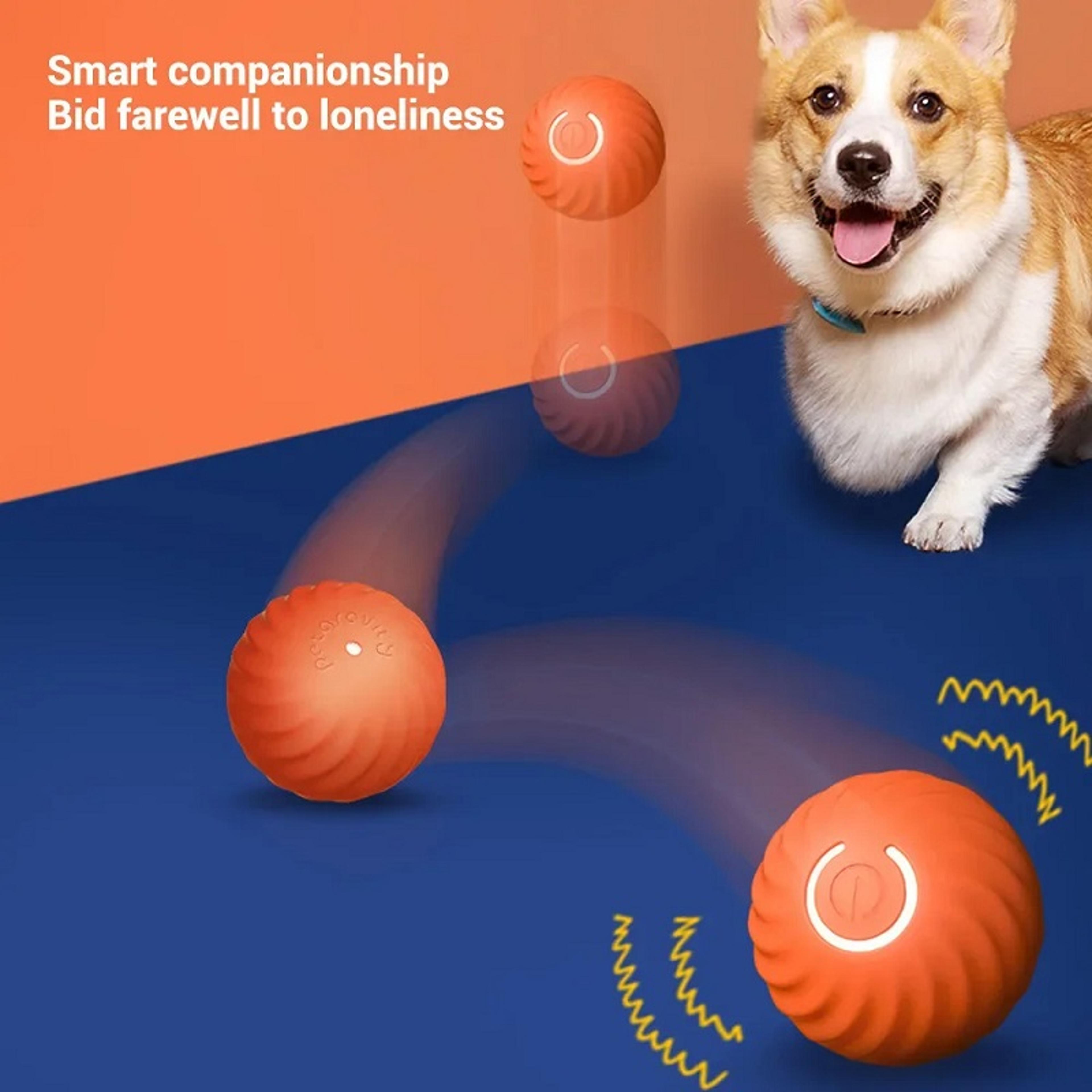 Dog Ball Toy USB Rechargeable Automatic Rolling  Bouncing Dog Toy 4