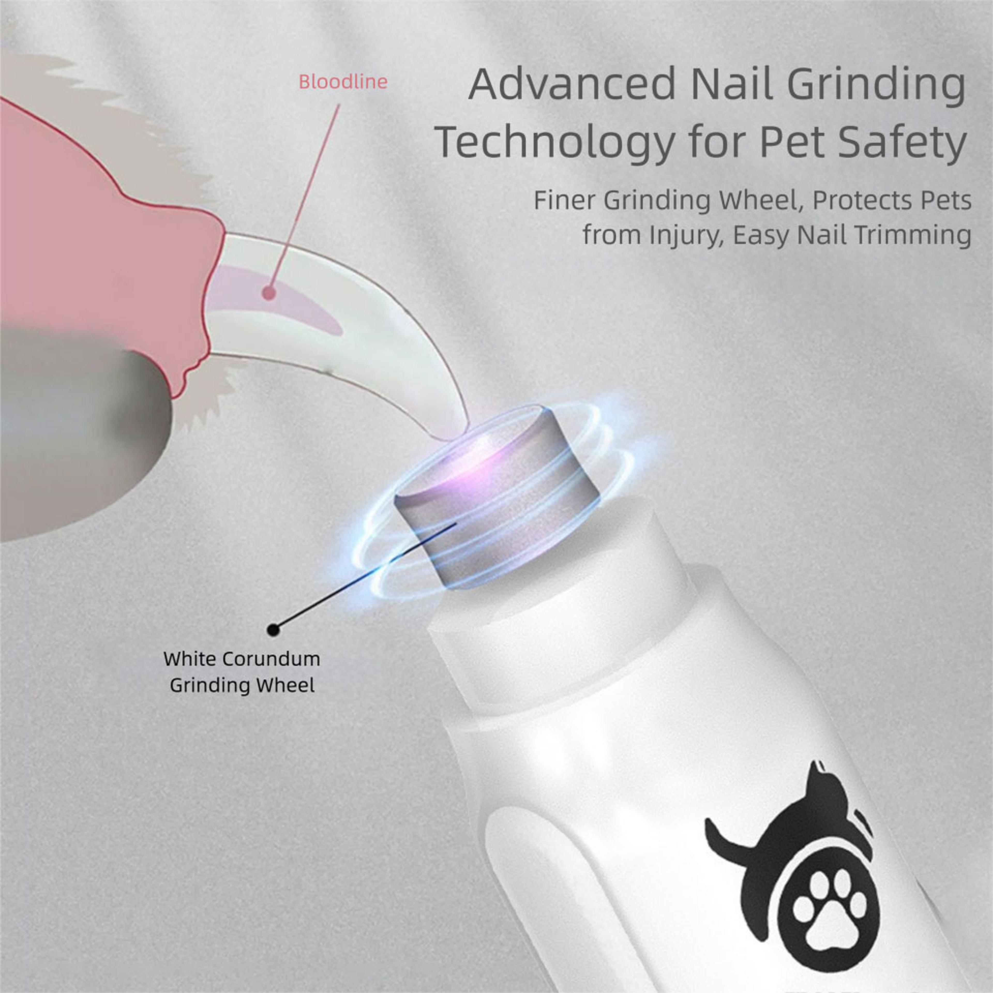 Speed Electric Pet Nail Grinder  Rechargeable Nail Trimmer For Dogs And Cats 3