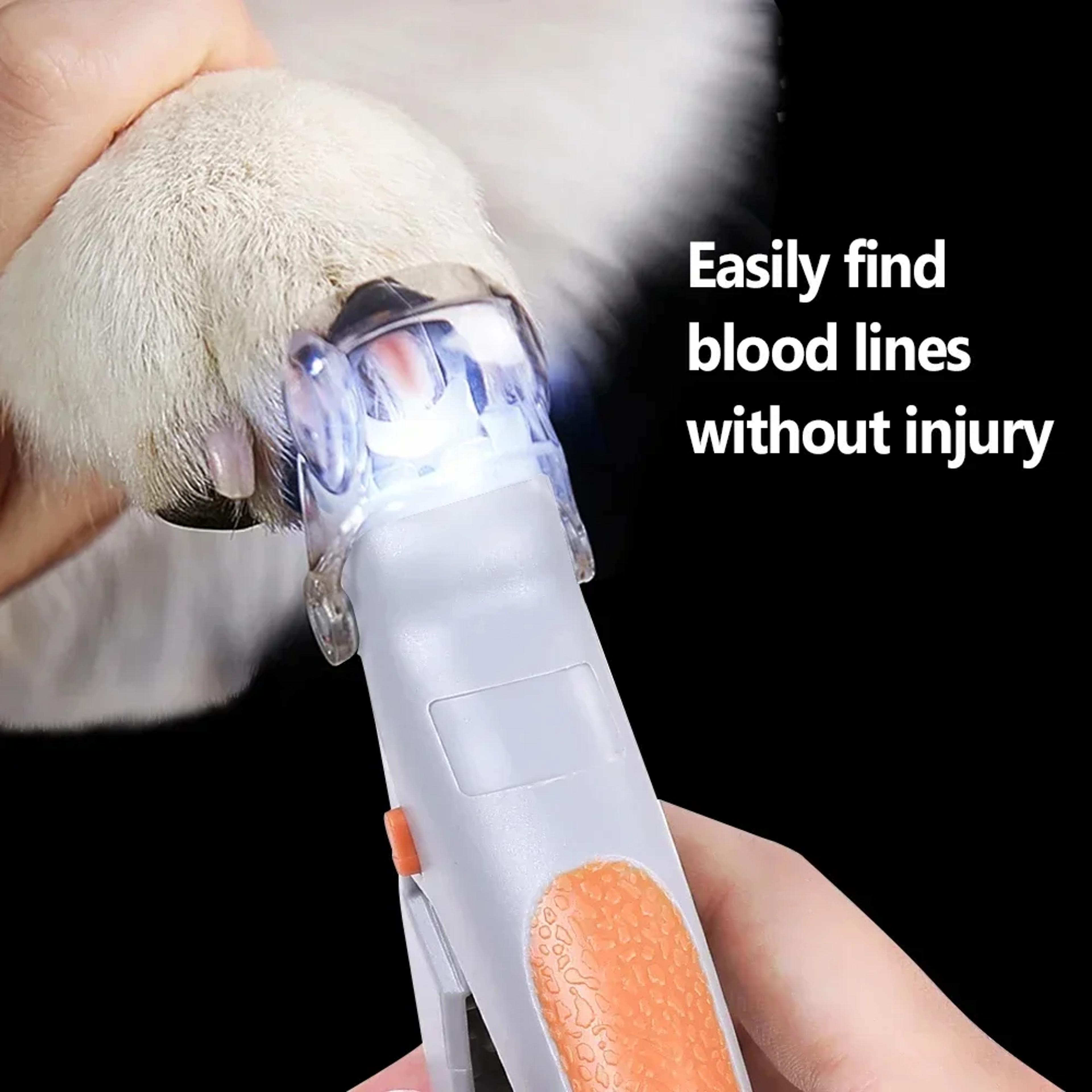 Pet Nail Clippers With LED Light Safe Dog  Cat Nail Trimmer 1