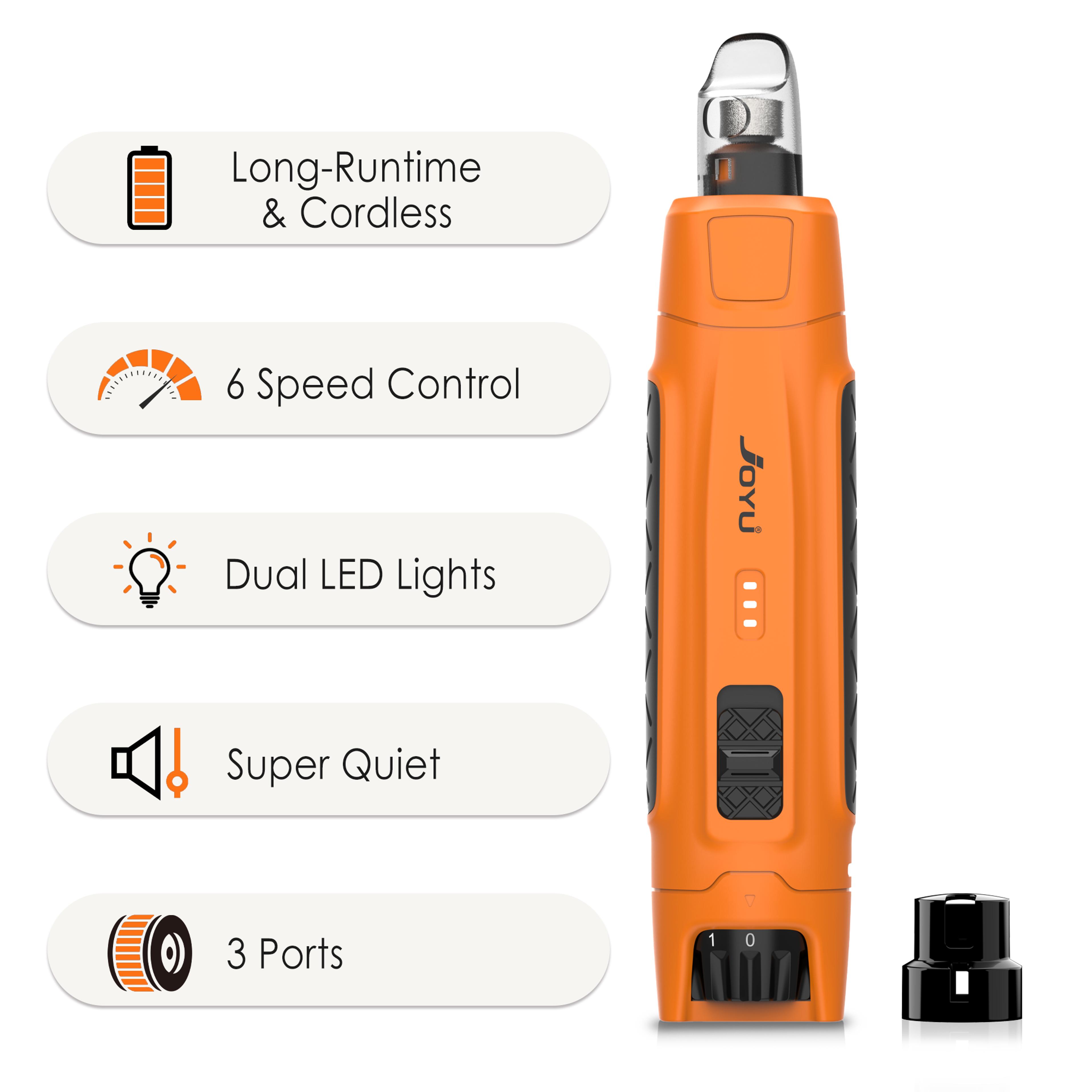 6 Speed Quiet Pet Nail Grinder  Dog Nail Trimmer With Dual LED Lights 7