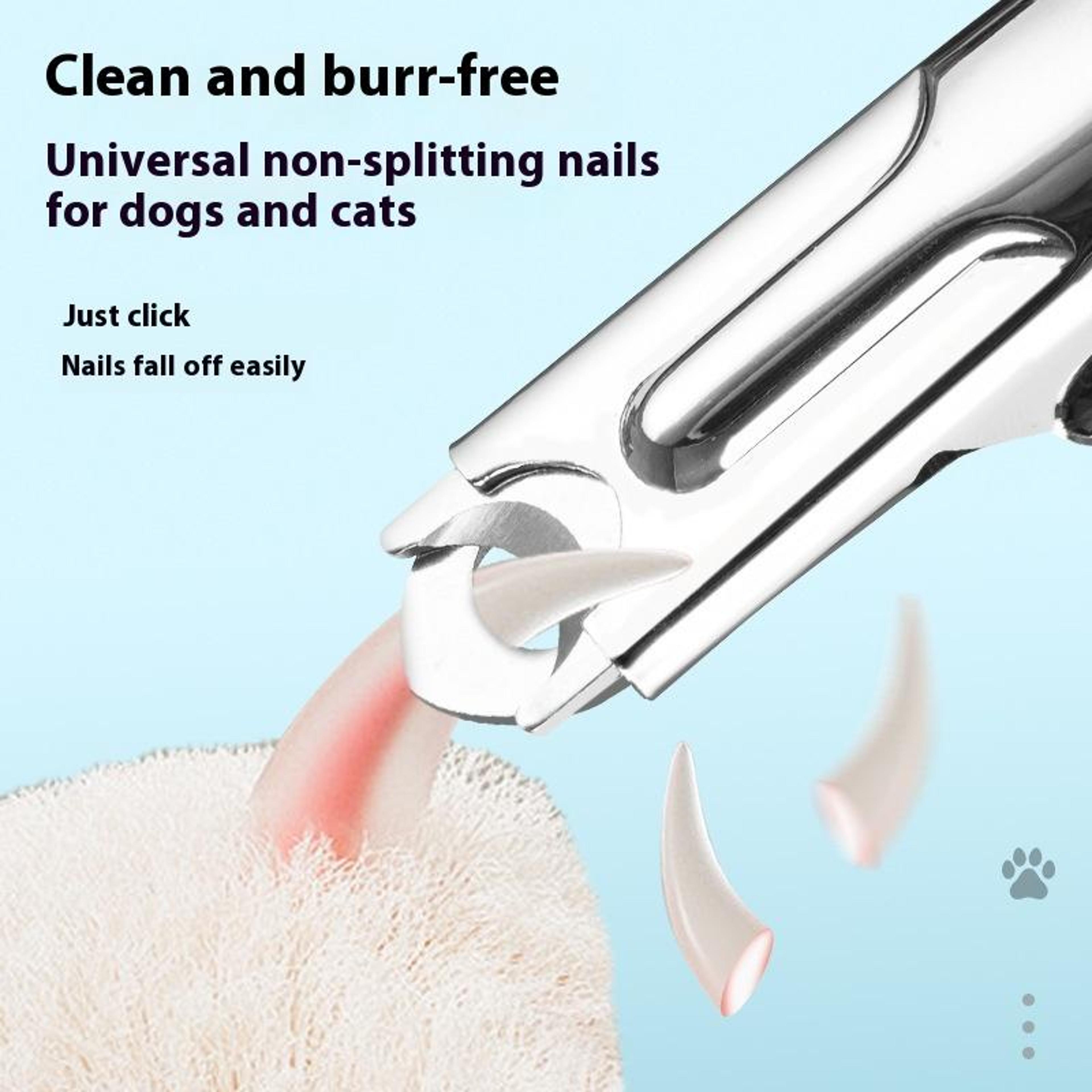 PrecisionGrip Pet Nail Clippers For Dogs  Cats Stainless Steel Pet Nail Trimmer 4