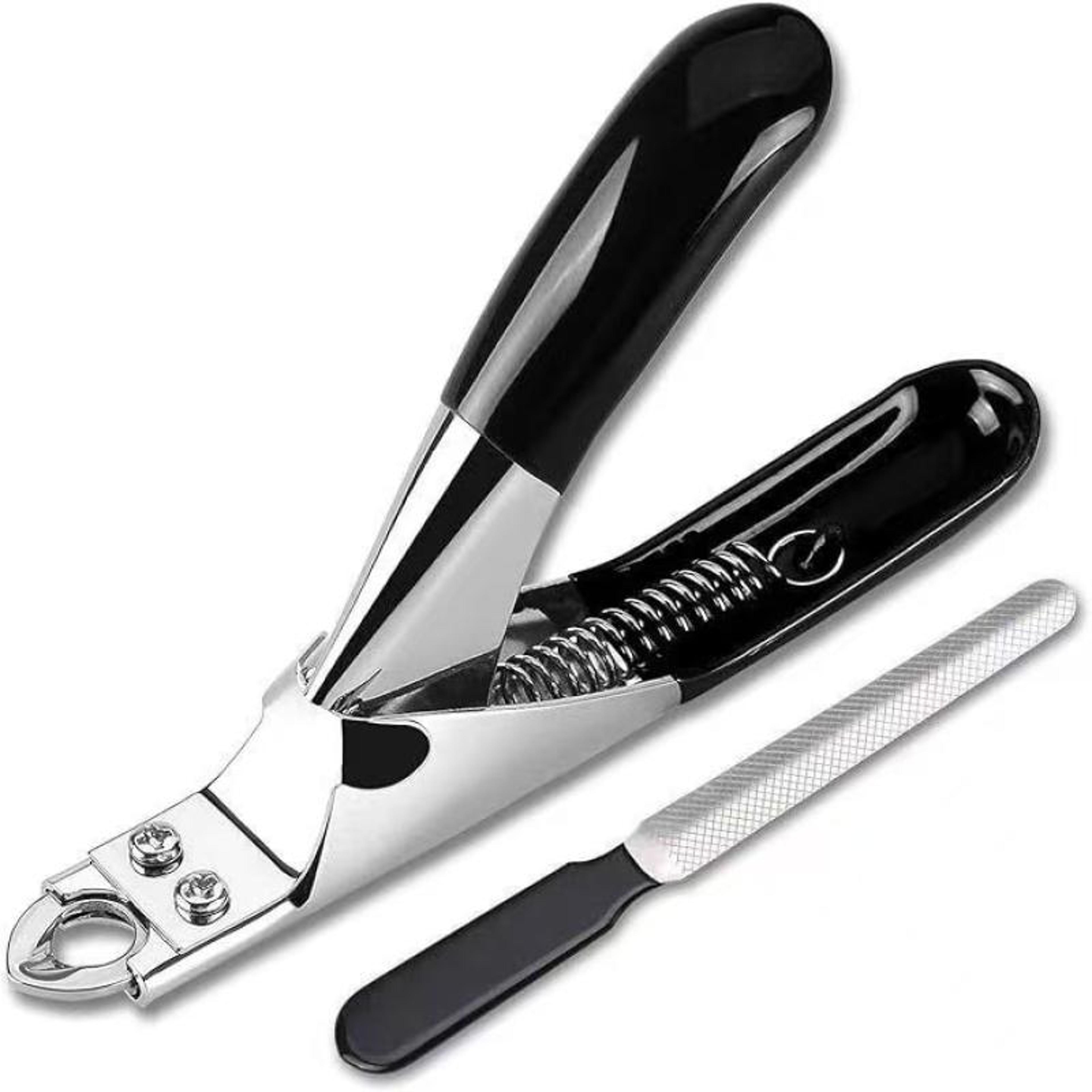 PrecisionGrip Pet Nail Clippers For Dogs  Cats Stainless Steel Pet Nail Trimmer 10