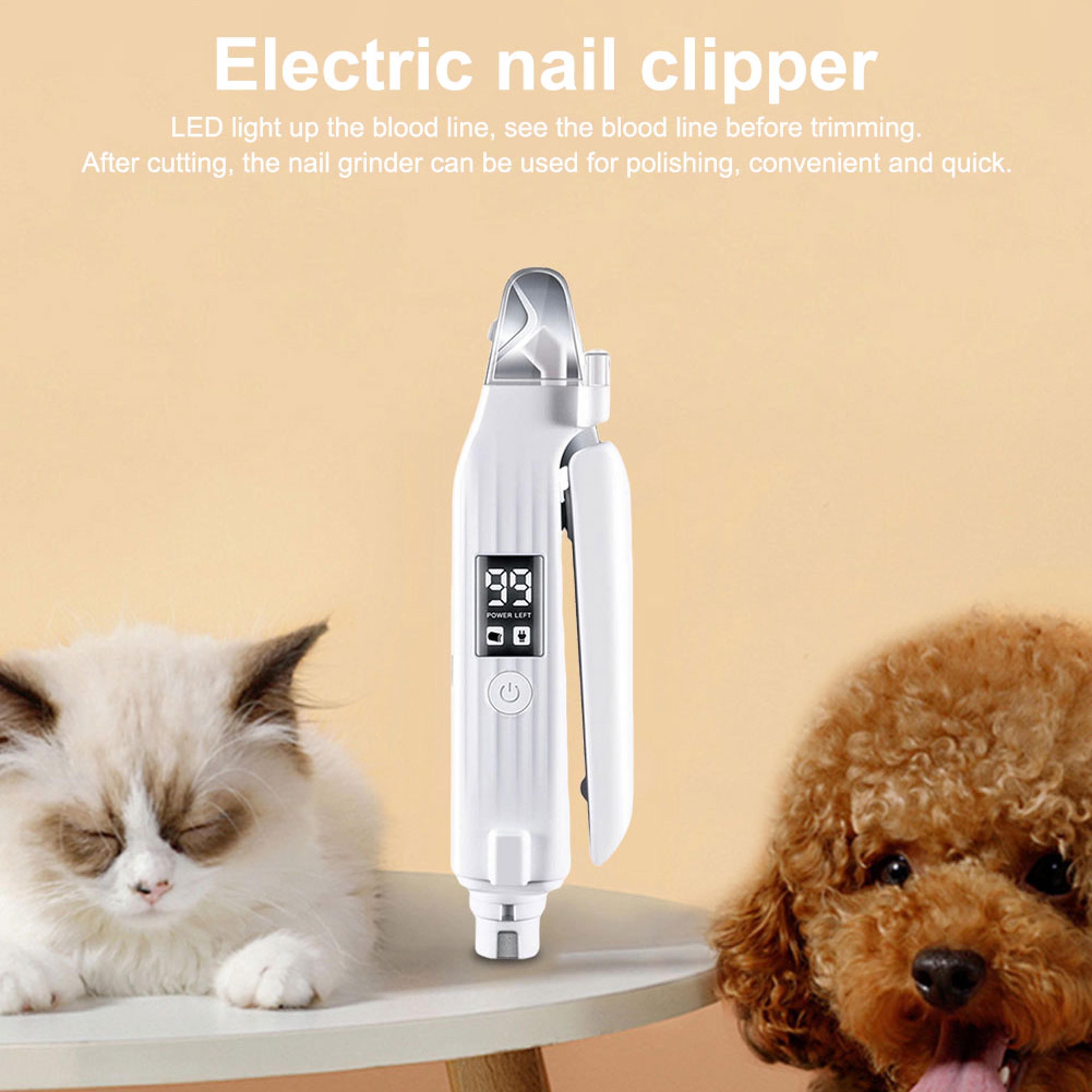 Dog Nail Grinder  Clipper With LED Light For Dogs And Cats 1