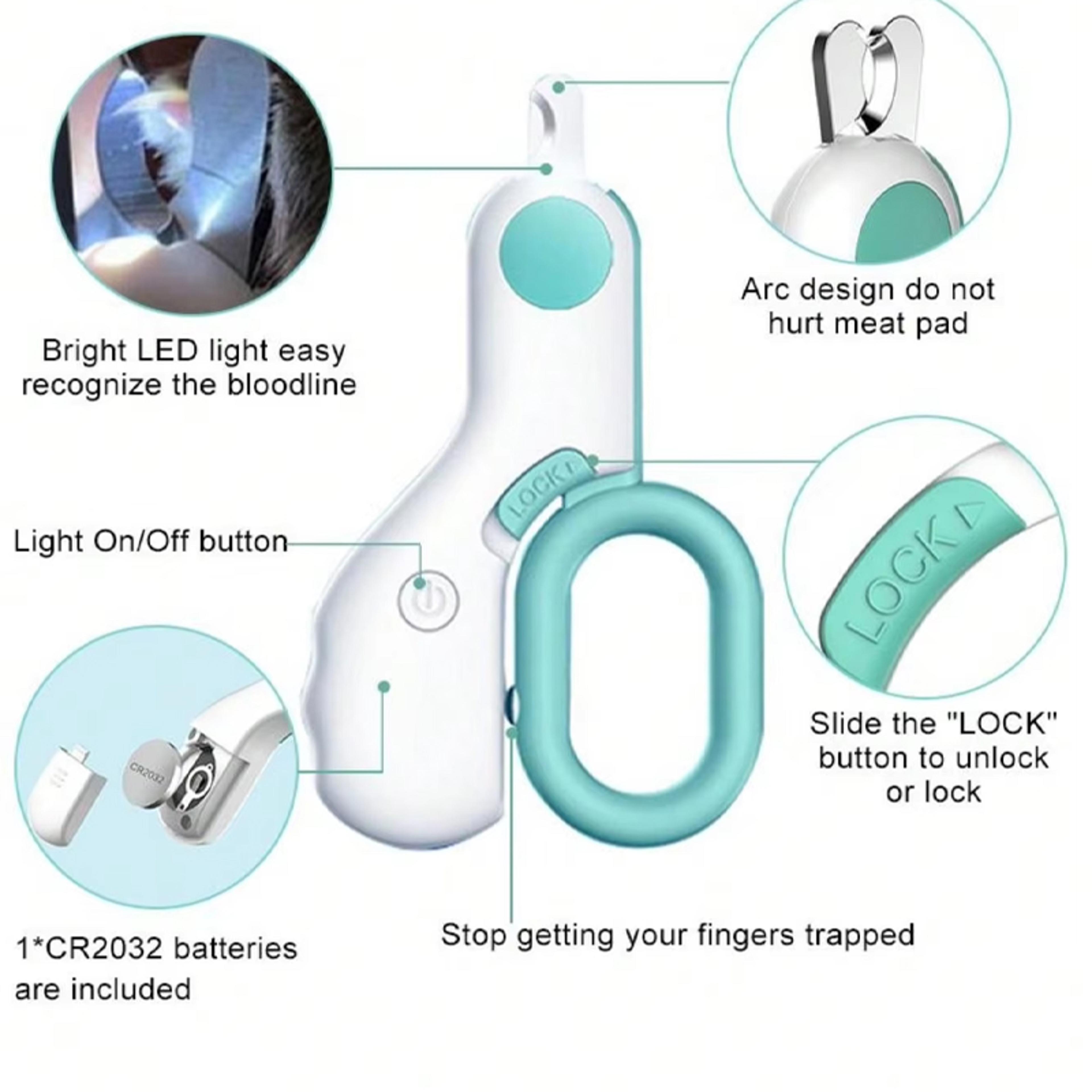 LumiPaw LED Pet Nail Clipper Pro Safe Pet Nail Clipper For Cats  Dogs With LED Light 2