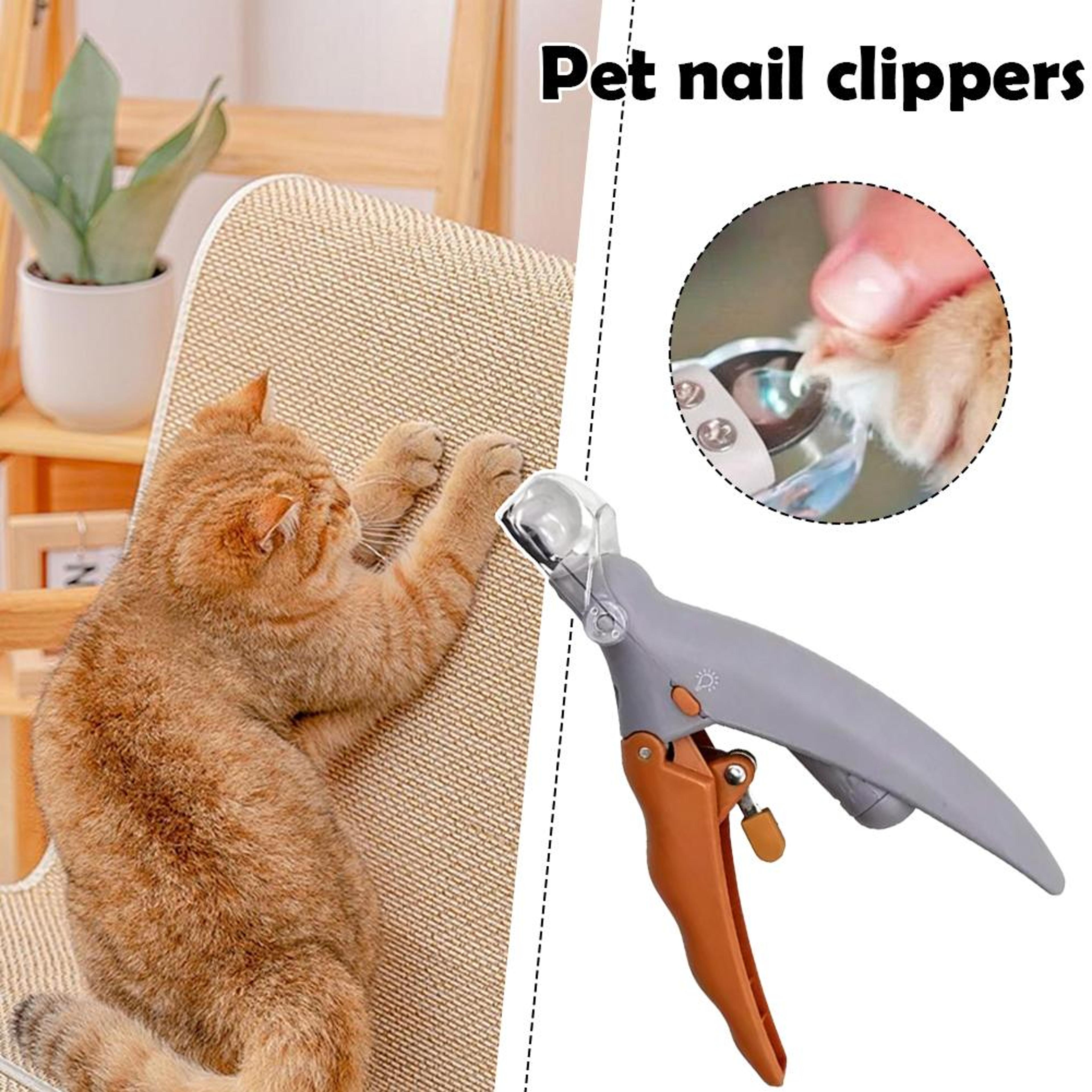 LED Pet Nail Clippers For Dogs  Cats With Magnifier  Safety Guard 2