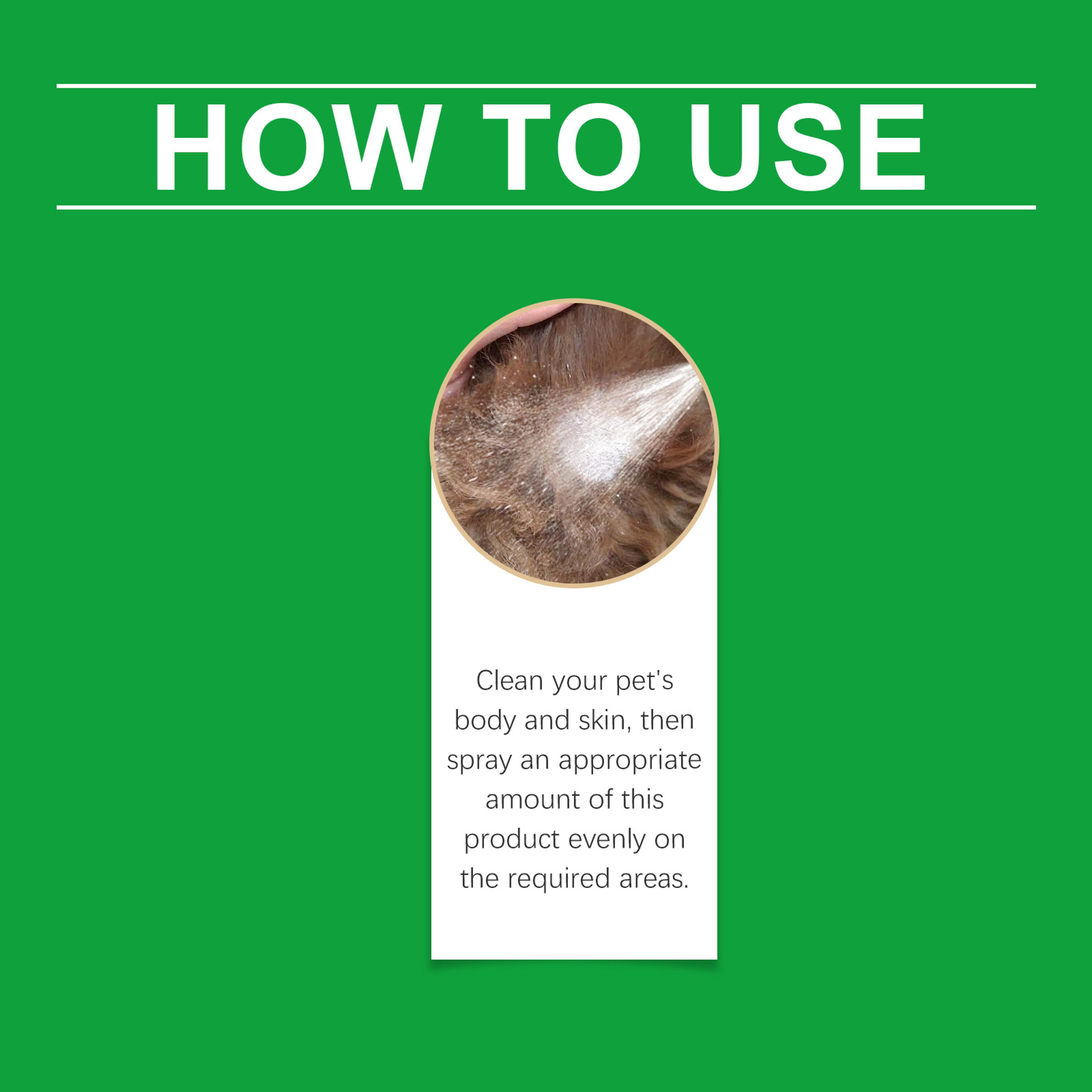 Moisturizing Pet Skin Care Spray For Itch Relief  Redness Repair Fast Soothing Itch Relief For Pets 5