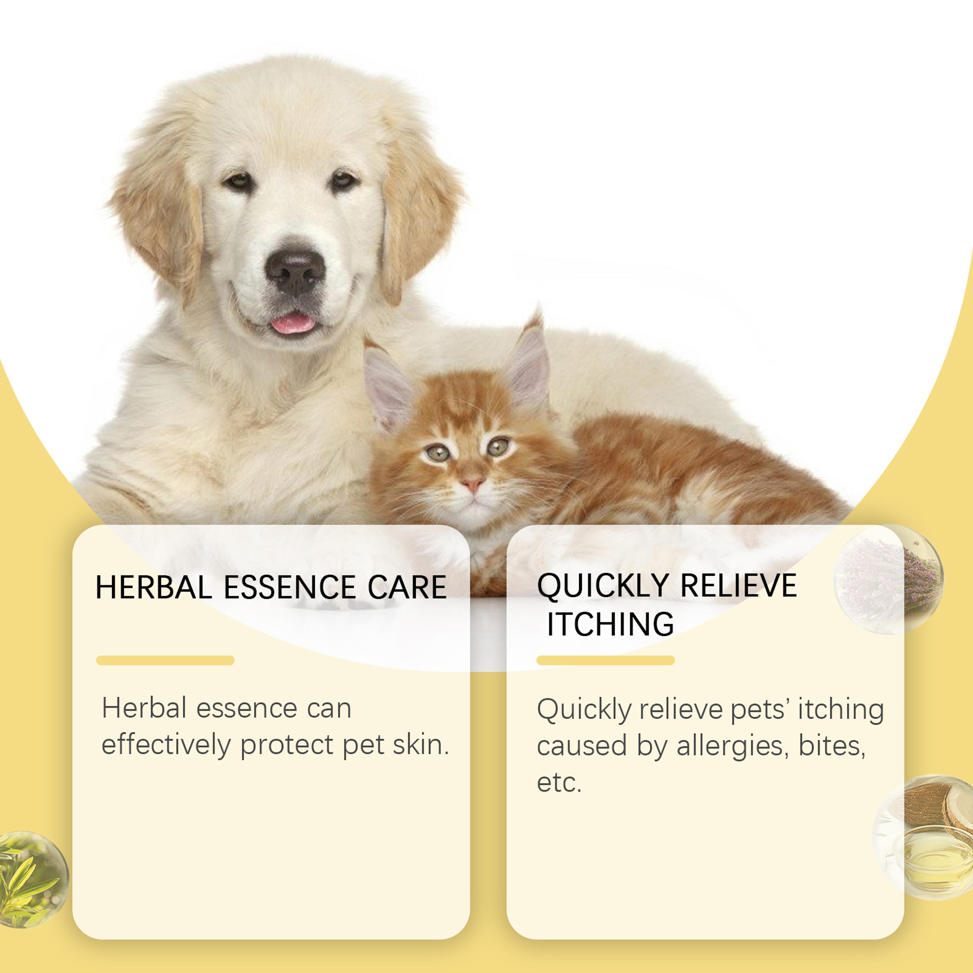 Herbal Pet Anti Itch Relief Spray For Dogs  Cats Skin Repair Care 3