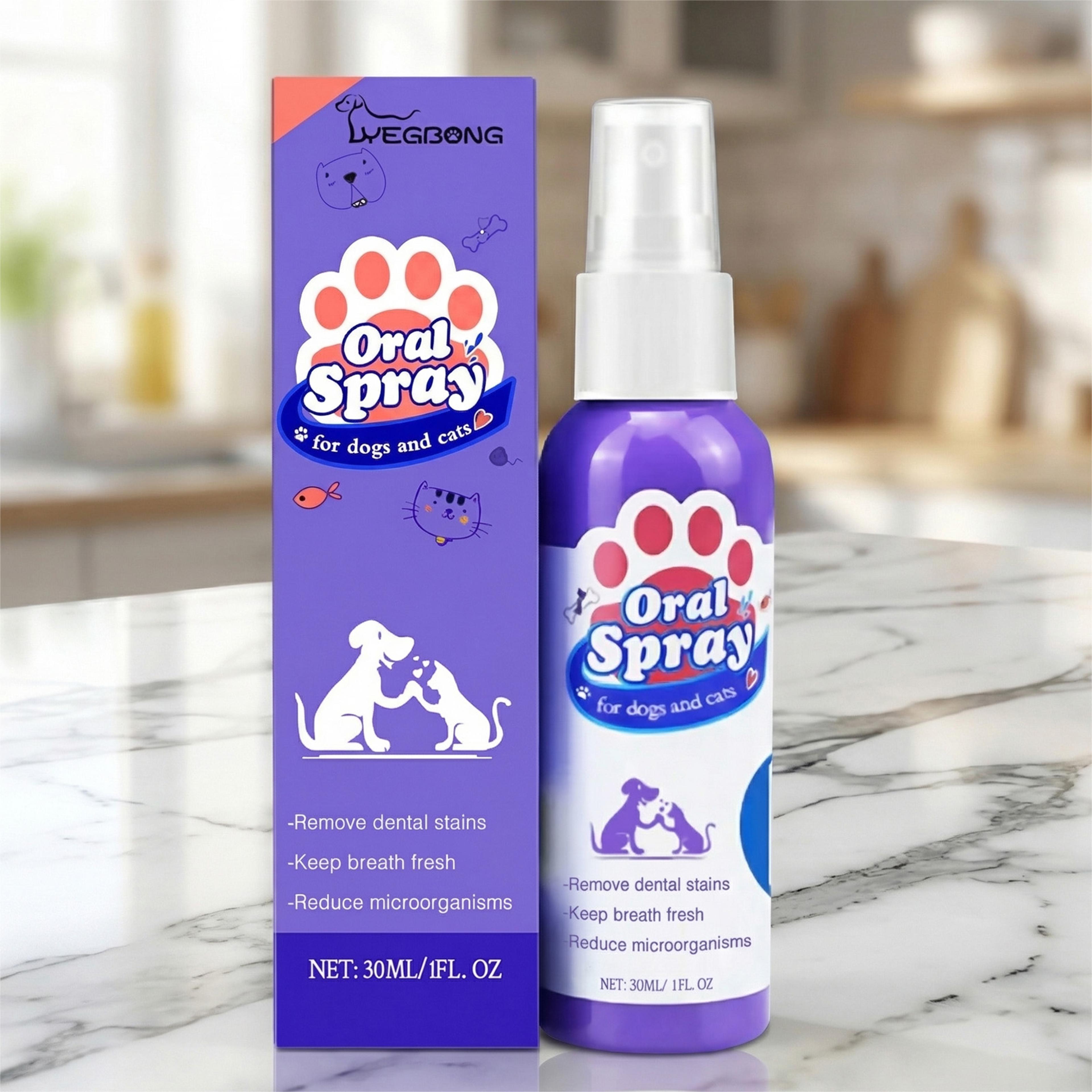 Dental Care Spray For Dogs  Cats Dog Dental Spray For Fresh Breath  Tartar Control 1
