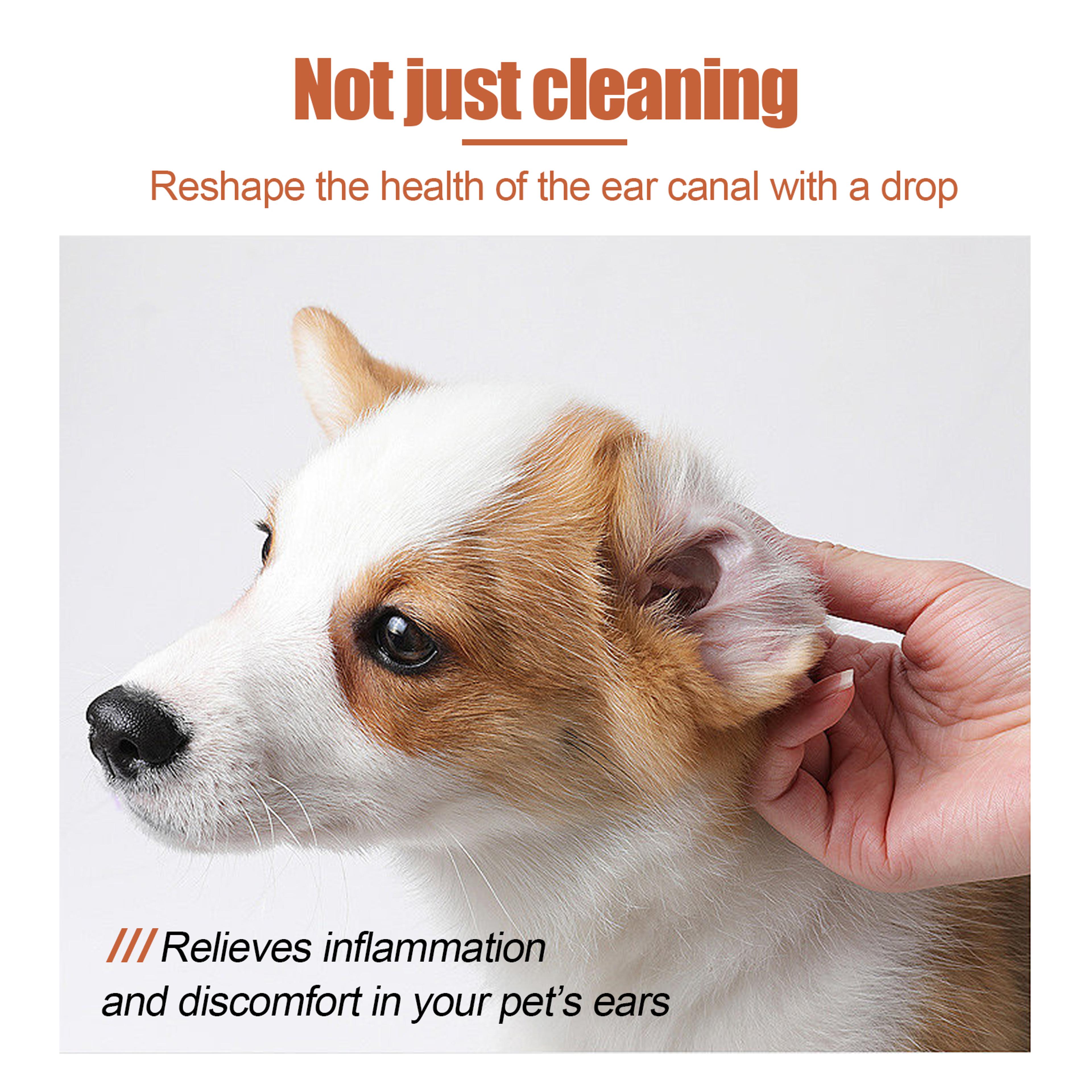 Ear Relief Drops For Cats  Dogs Ear Mite  Wax Cleaning Formula 50ml 5
