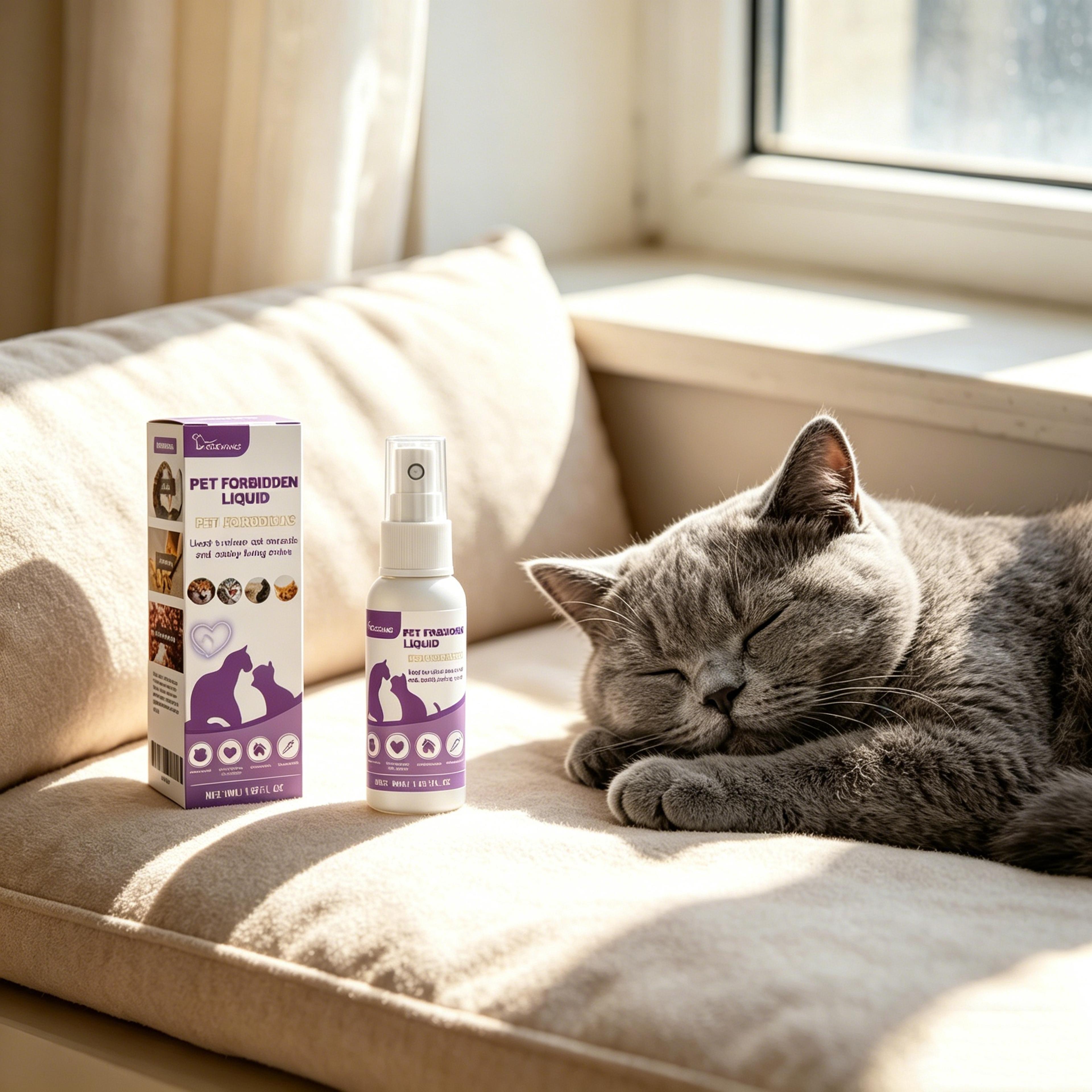 Cat Calming Spray For Anxiety Relief Anti Scratch Furniture  Urine Marking Pet Behavior Spray 2