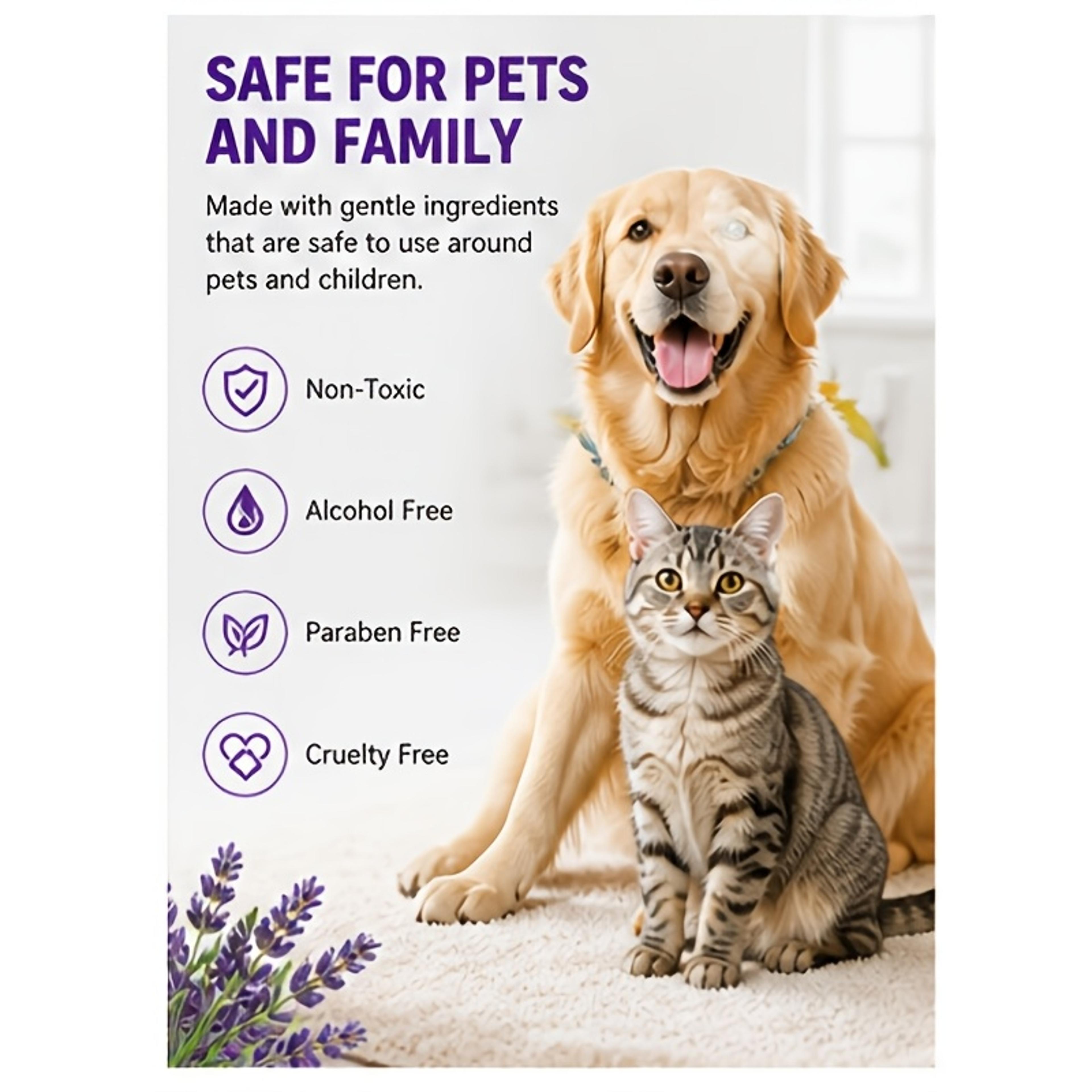 Pet Urine Odor Remover Spray Dog  Cat Urine Smell Eliminator FastDrying Pet Safe Formula 5