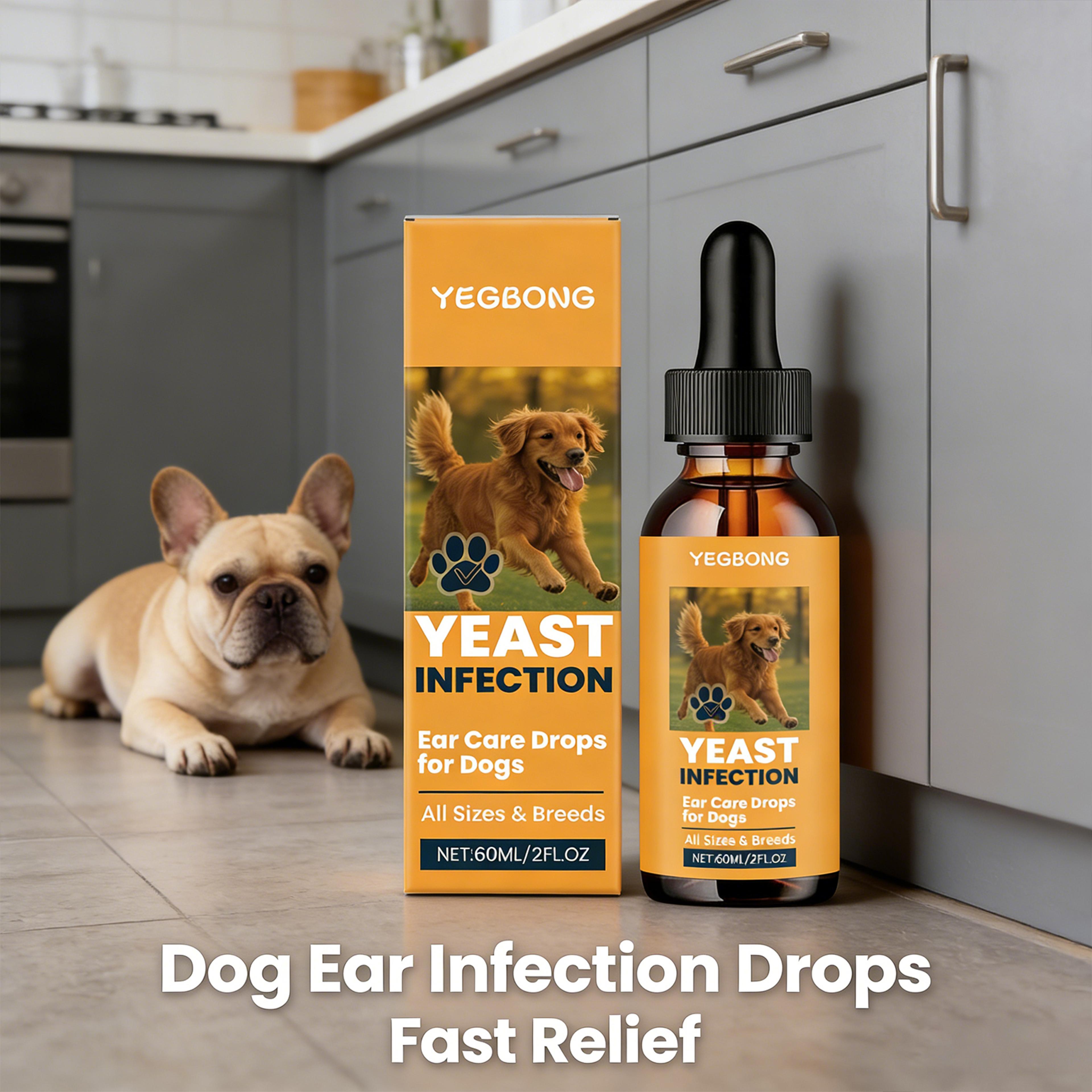 Dog Ear Cleaner Drops For Dogs Odor  Itch Relief Ear Cleaning Solution For Pets 3
