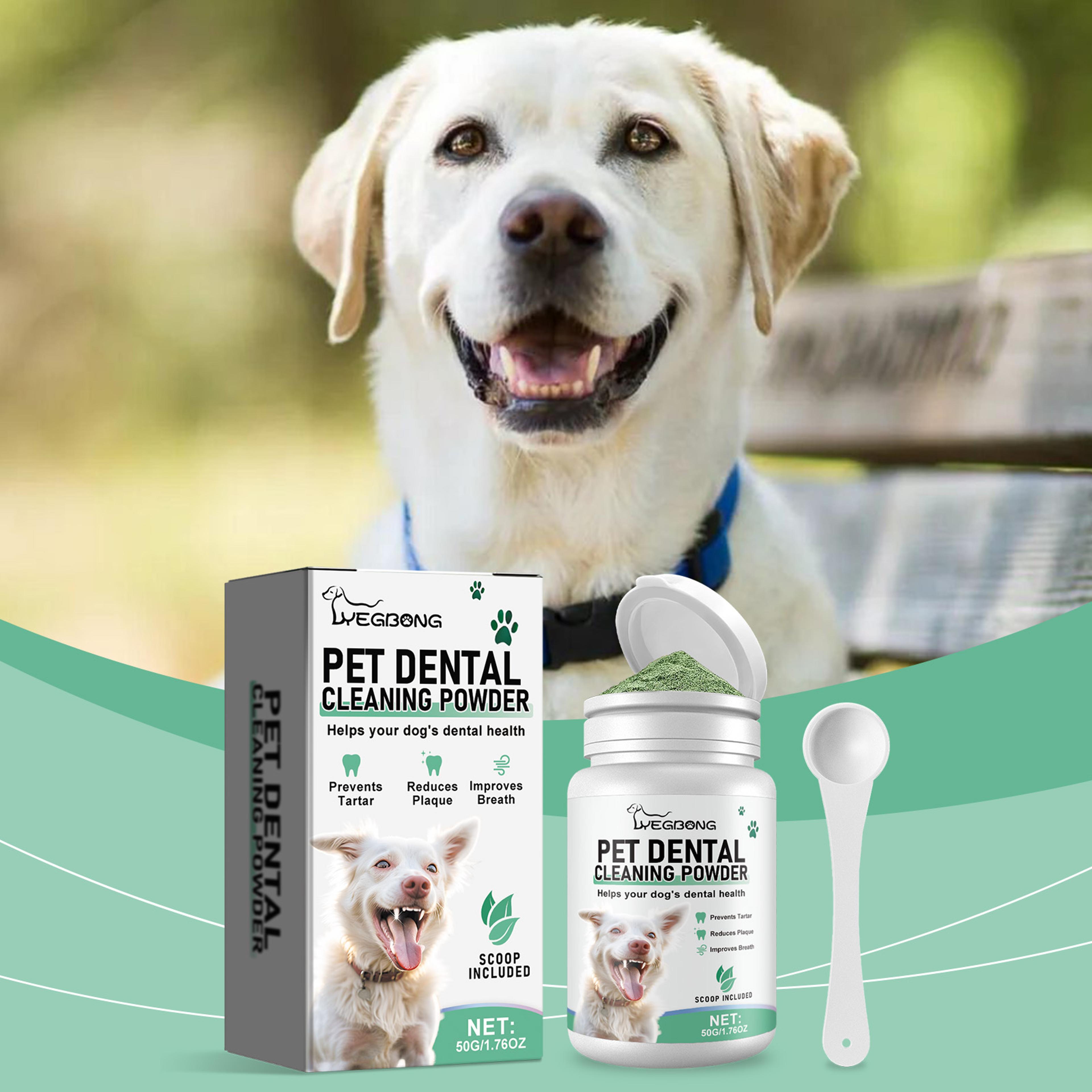 Dog Teeth Cleaning Powder For Plaque  Bad Breath Control Pet Dental Care Oral Hygiene Solution 1