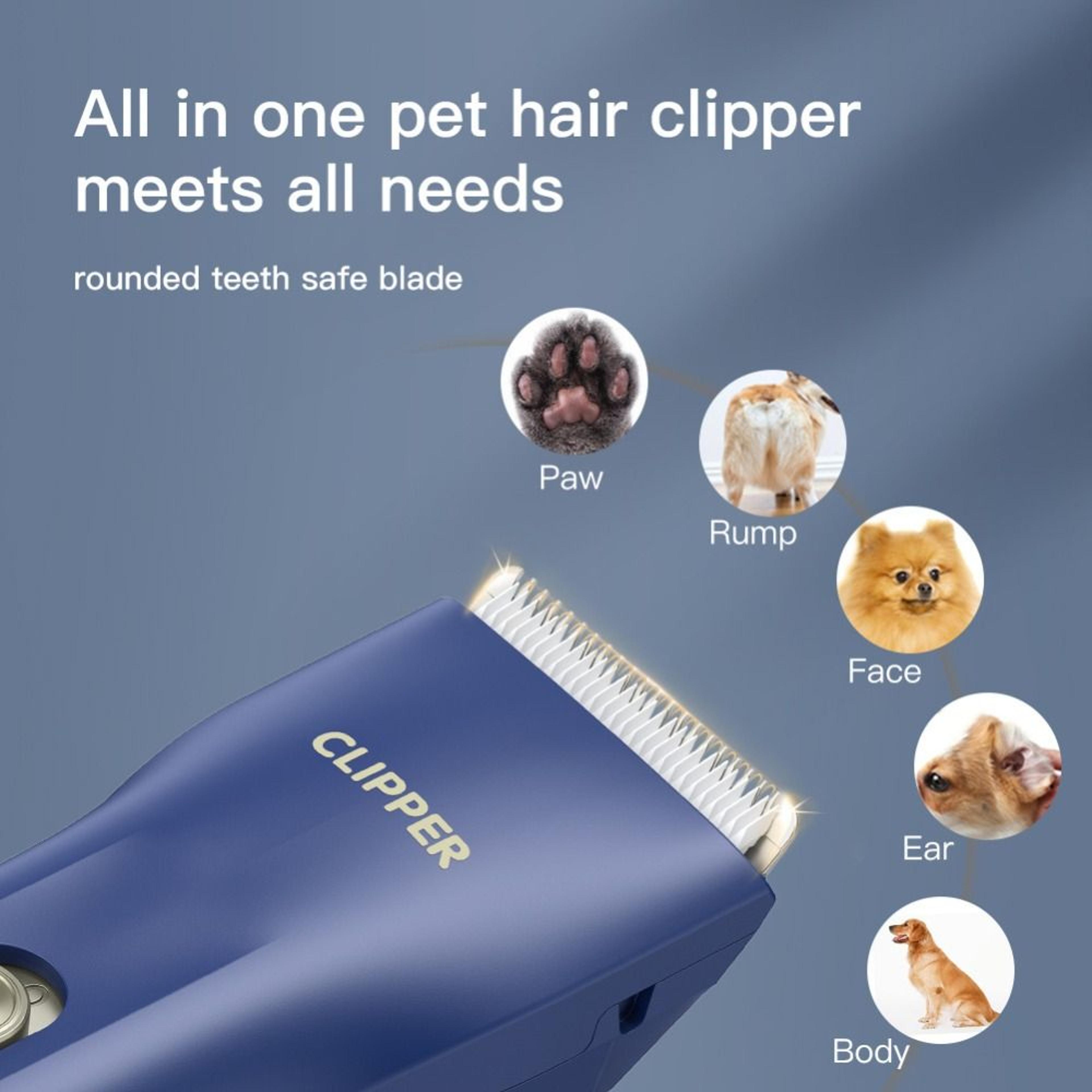 Quiet Trim Pro USB Pet Grooming Clippers For Dogs  Cats Waterproof LowNoise Hair Trimmer 2