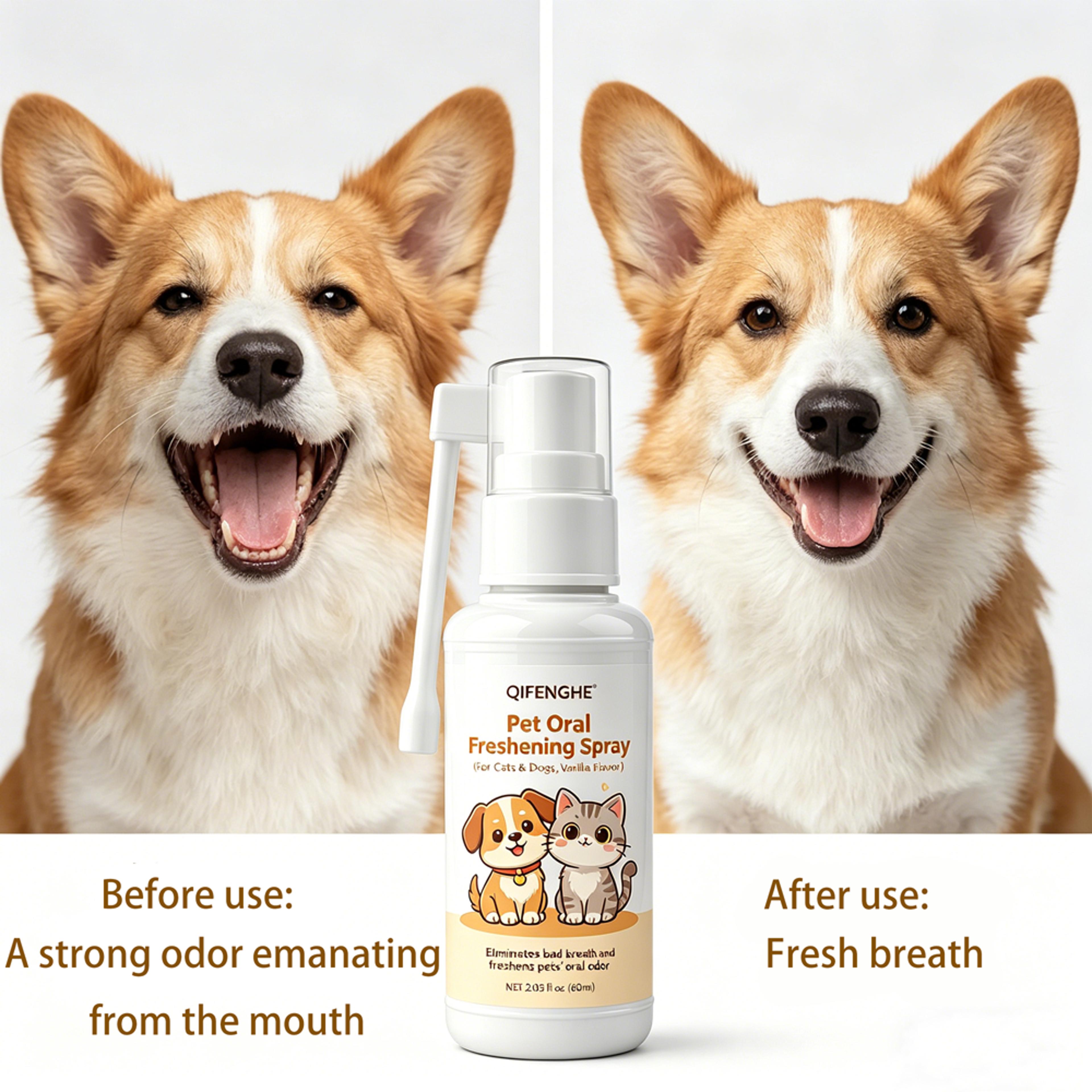 Fresh Paws Vanilla Pet Dental Spray For Dogs  Cats Breath Freshener And Teeth Cleaner 3