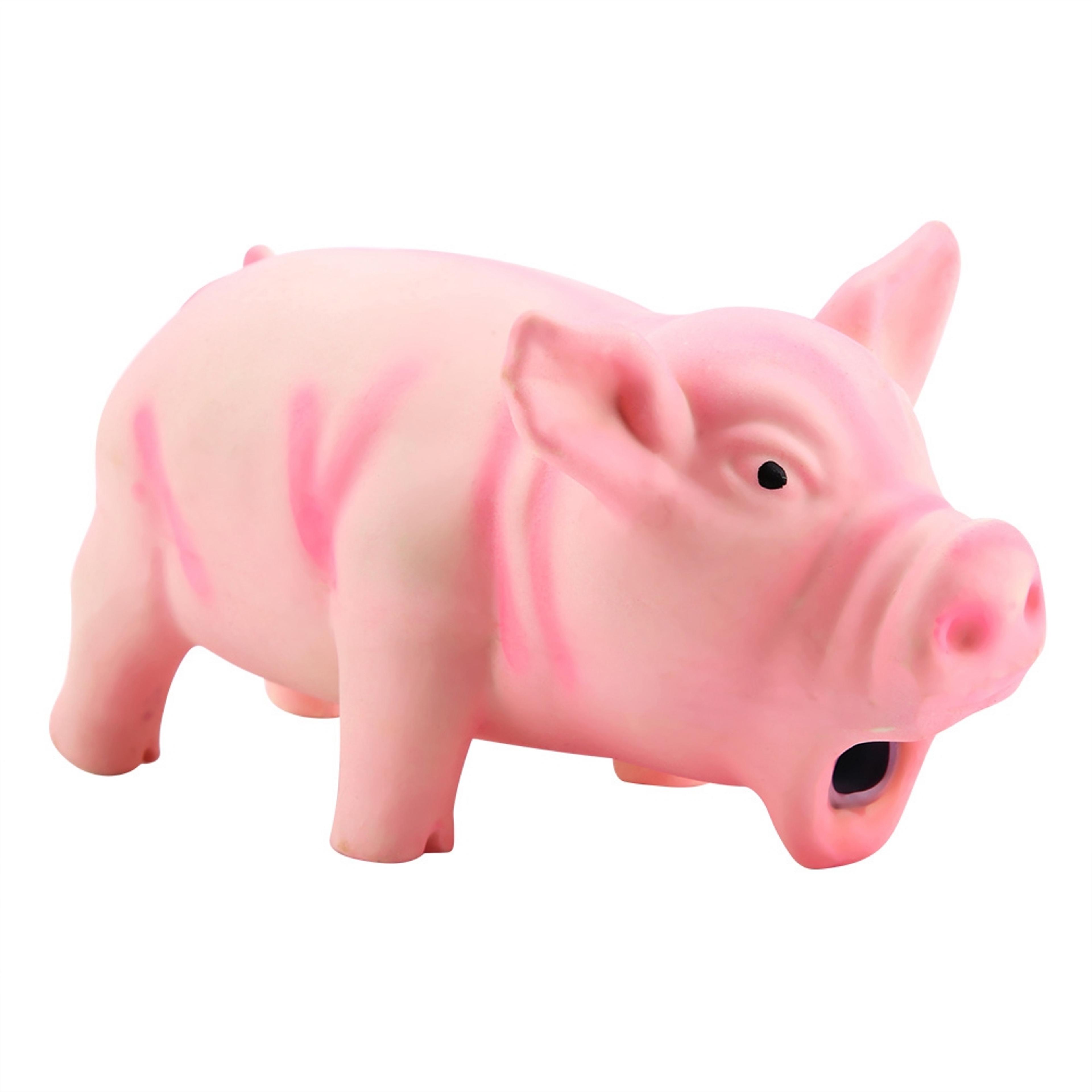 Oink Play Latex Pig Dog Toy Interactive Dog Squeaky Toy For Chewing  Play 3