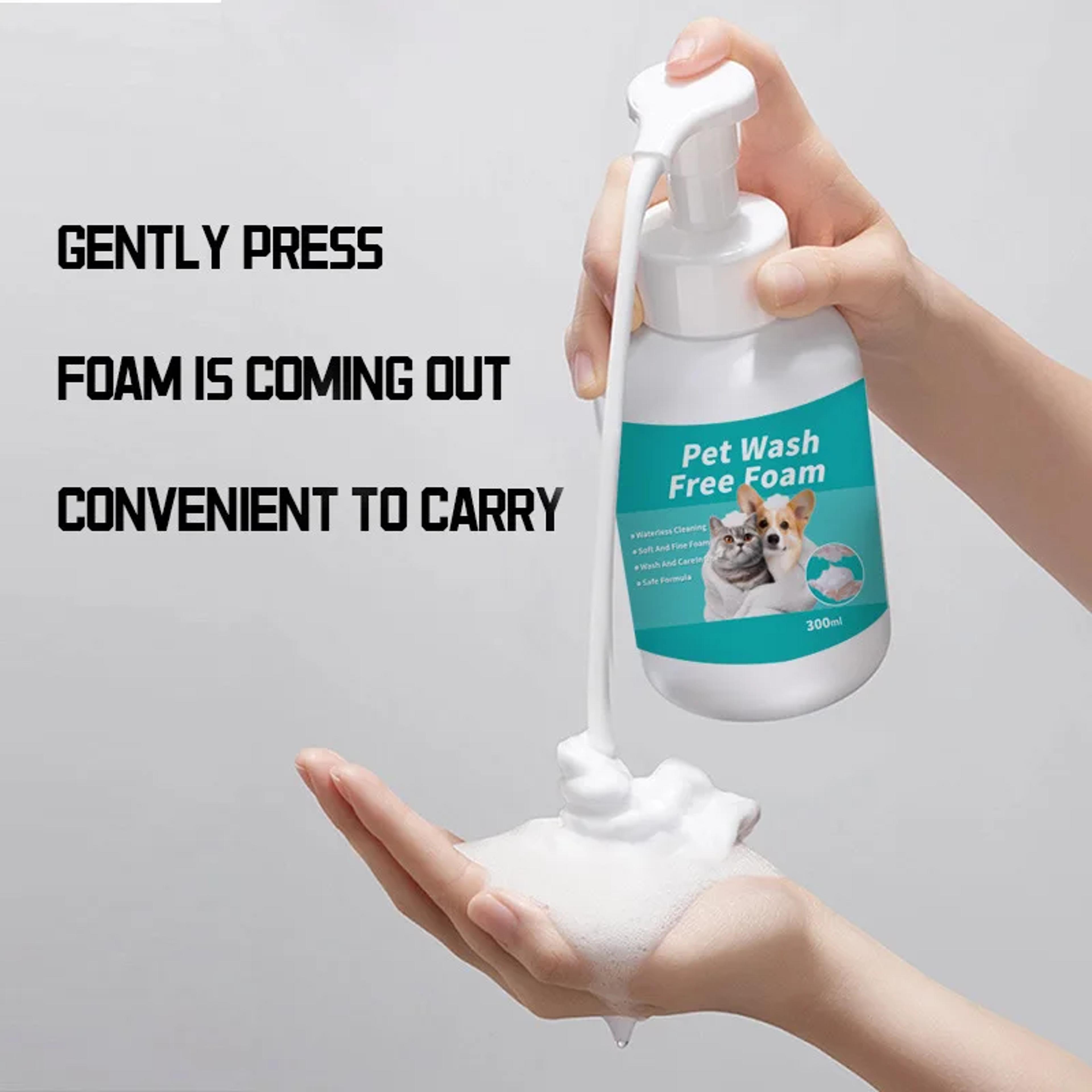 Fresh Paws Waterless Pet Shampoo Foam No Rinse Dry Shampoo For Dogs  Cats Odor Remover 4